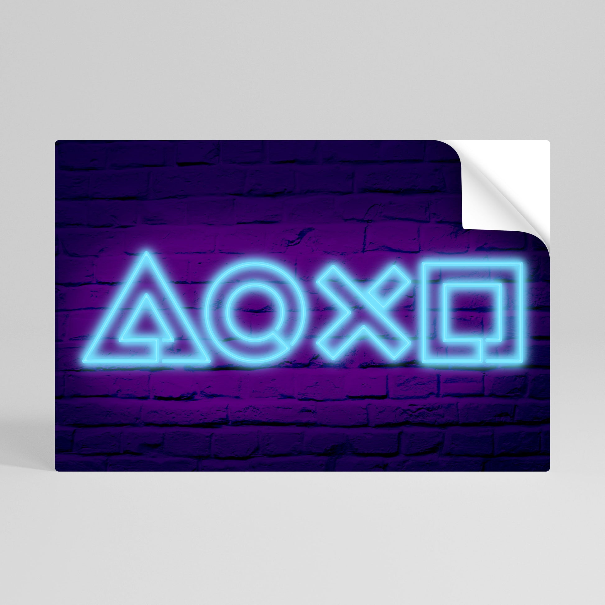 Affiche horizontale autocollante NEON PULSE GAMING