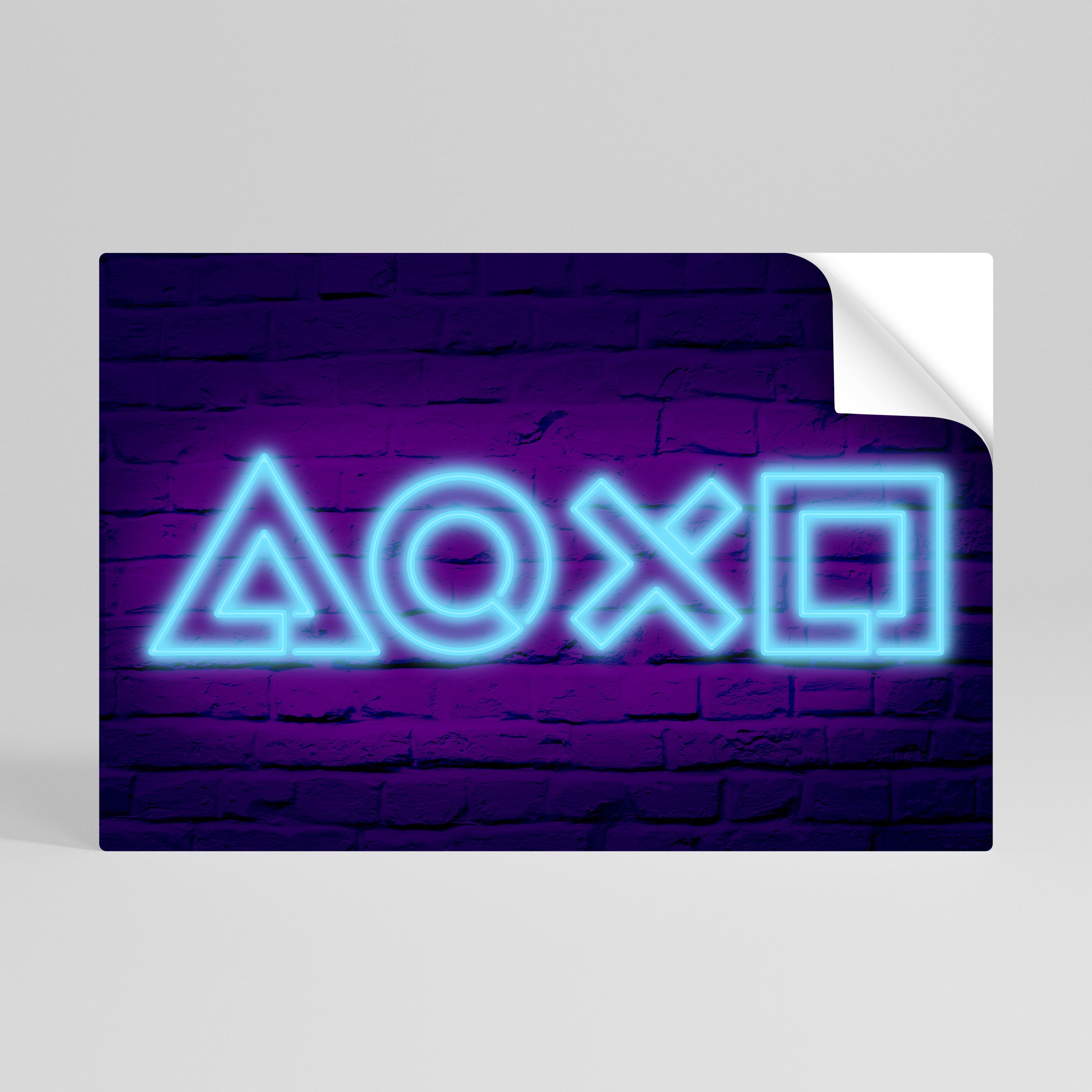 Affiche horizontale autocollante NEON PULSE GAMING