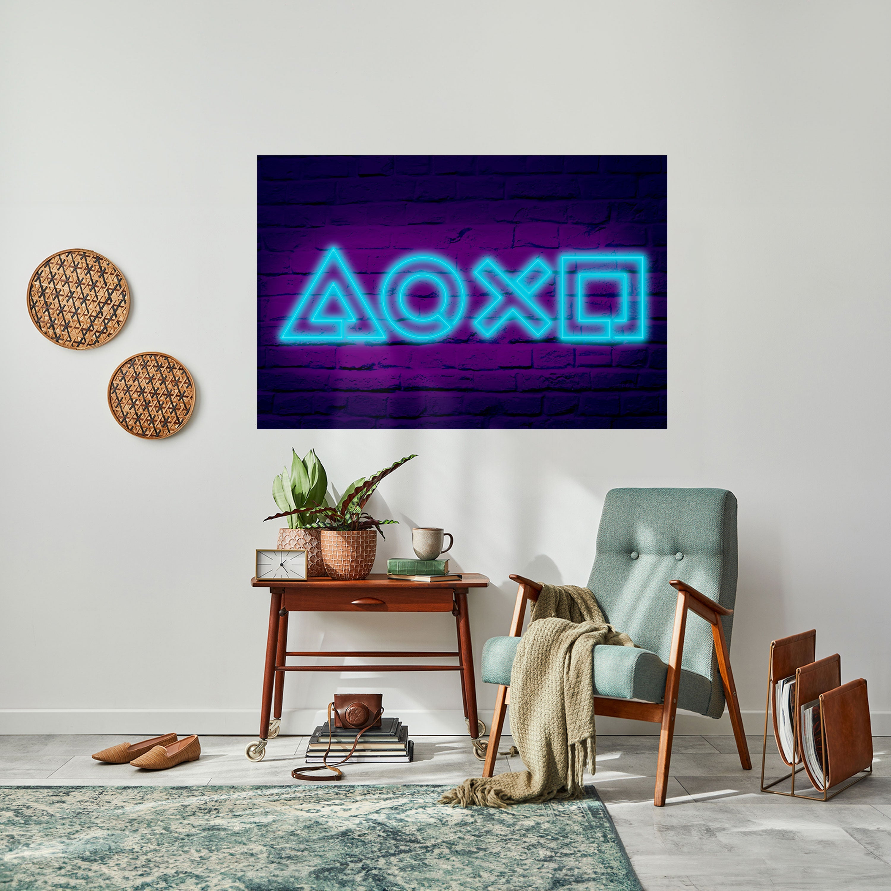 Affiche horizontale autocollante NEON PULSE GAMING