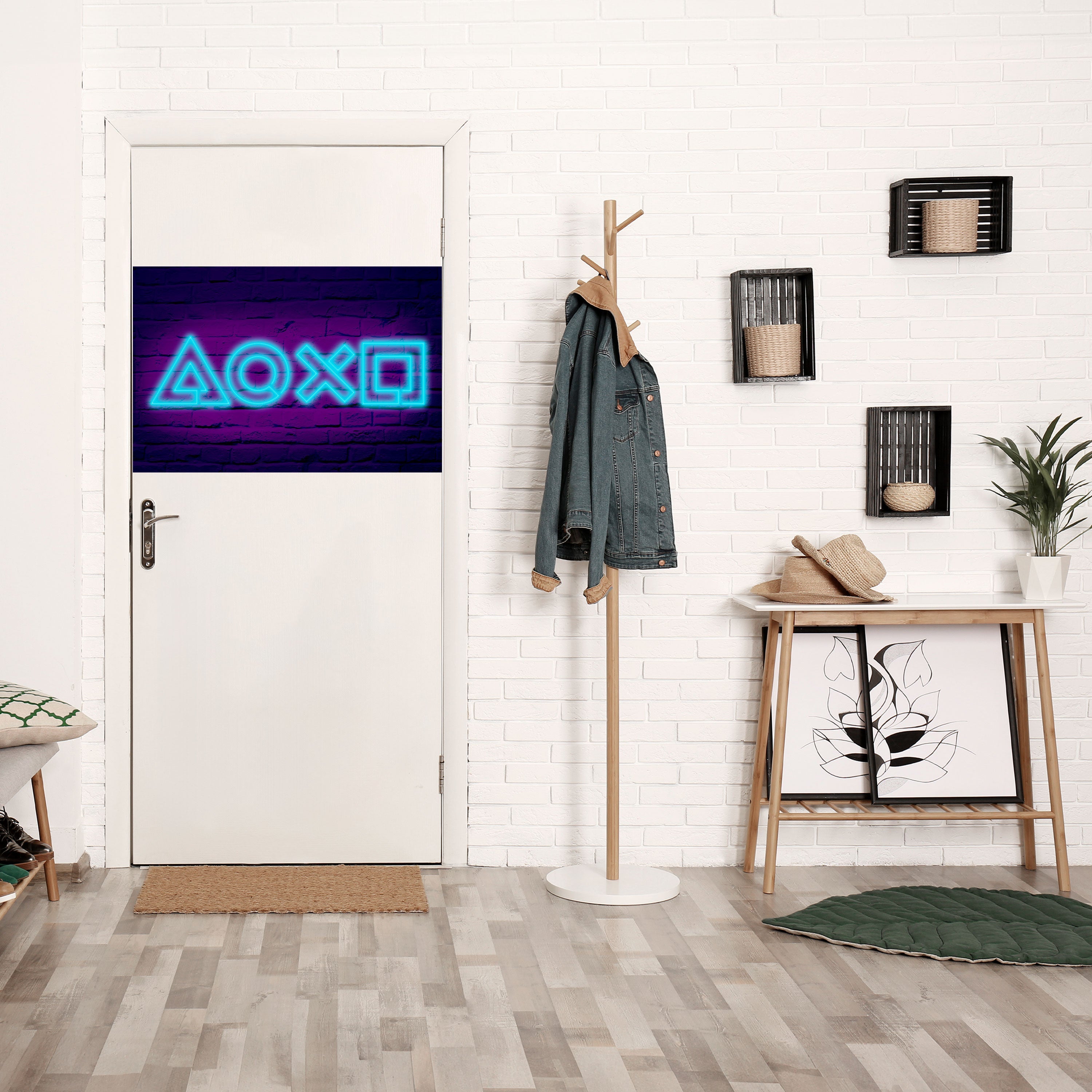 Affiche horizontale autocollante NEON PULSE GAMING