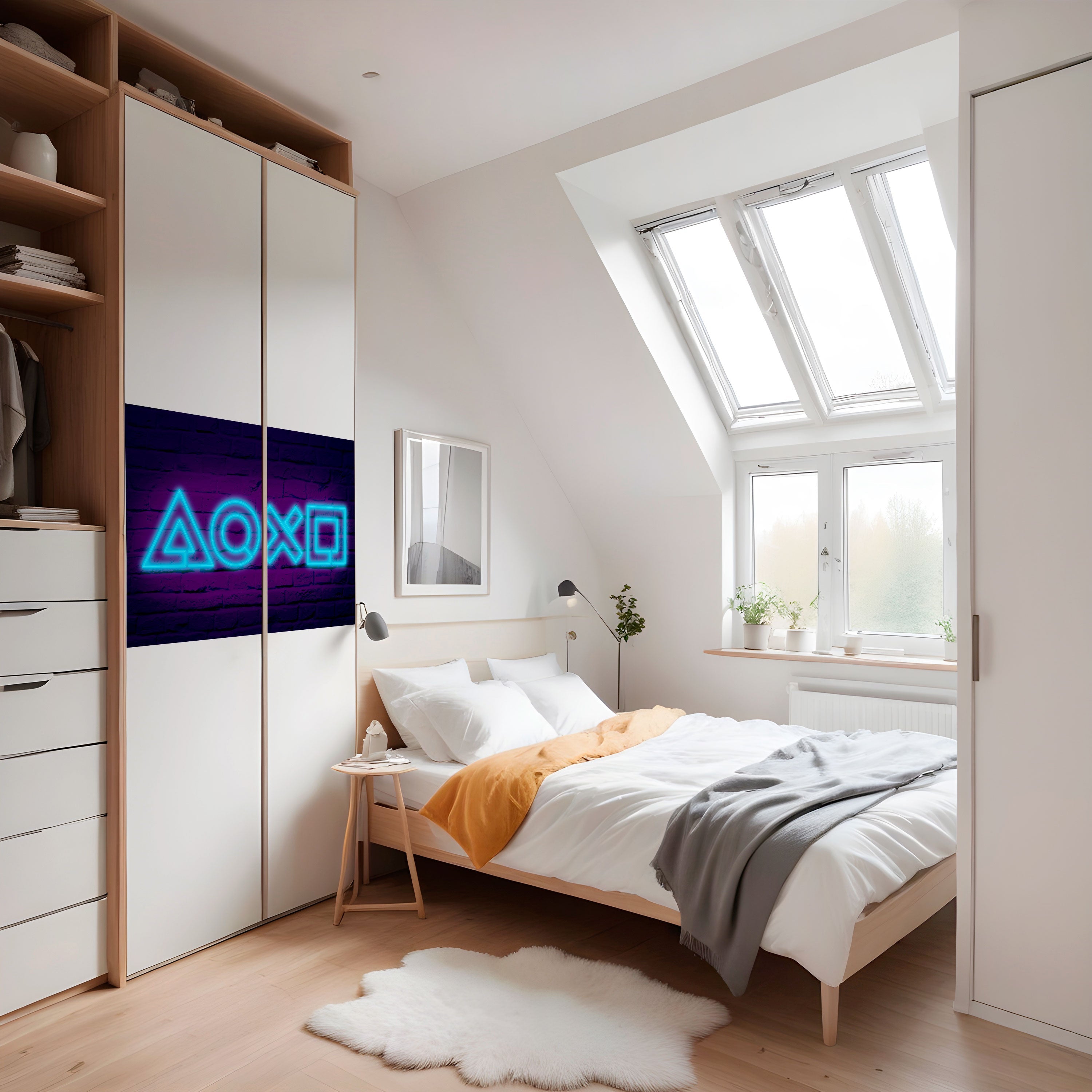 Affiche horizontale autocollante NEON PULSE GAMING