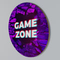 LUMINOUS GAME ZONE Round Wall Art
