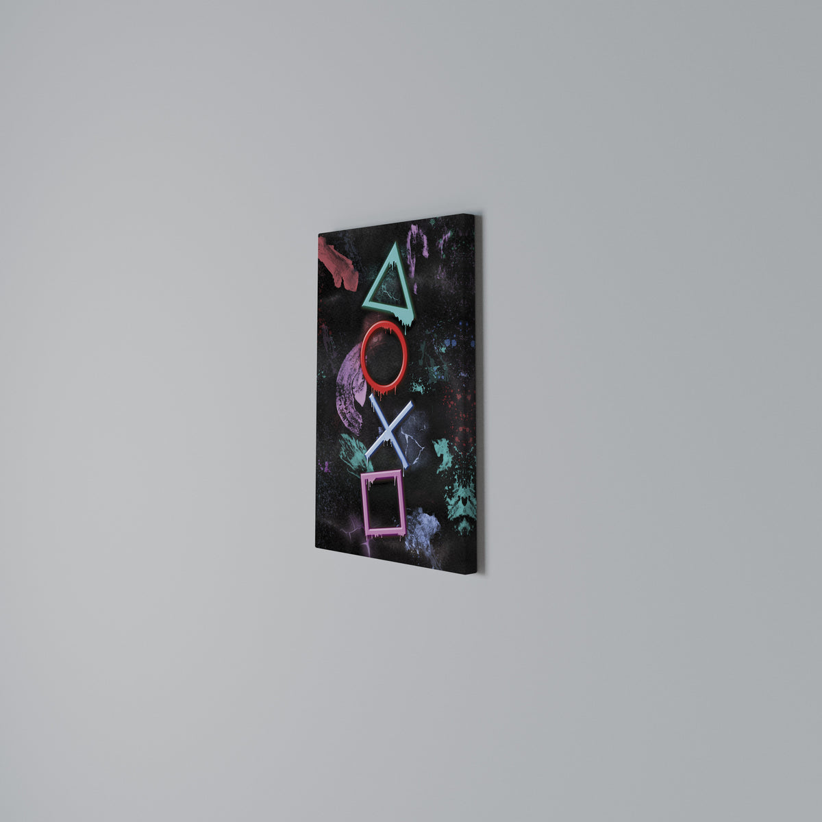 UPRISING NEON ICONS Vertical Canvas Print