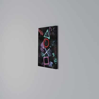 UPRISING NEON ICONS Vertical Canvas Print