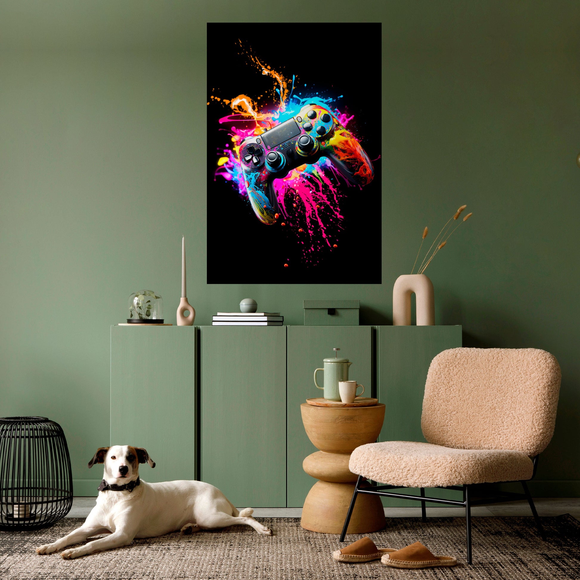 Affiche verticale autocollante GAMING LUSH