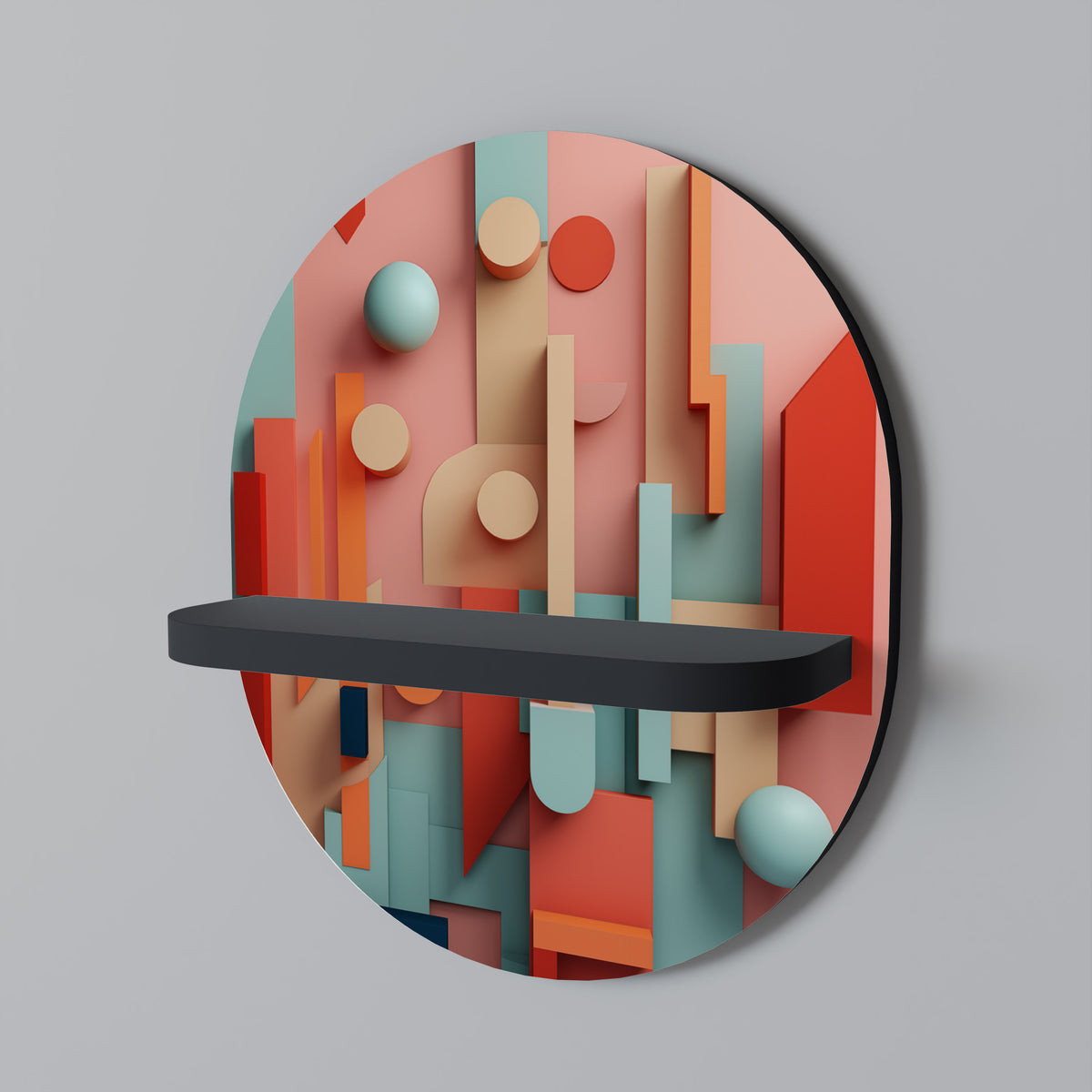 COLORBURST CONSTRUCT Art Shelf