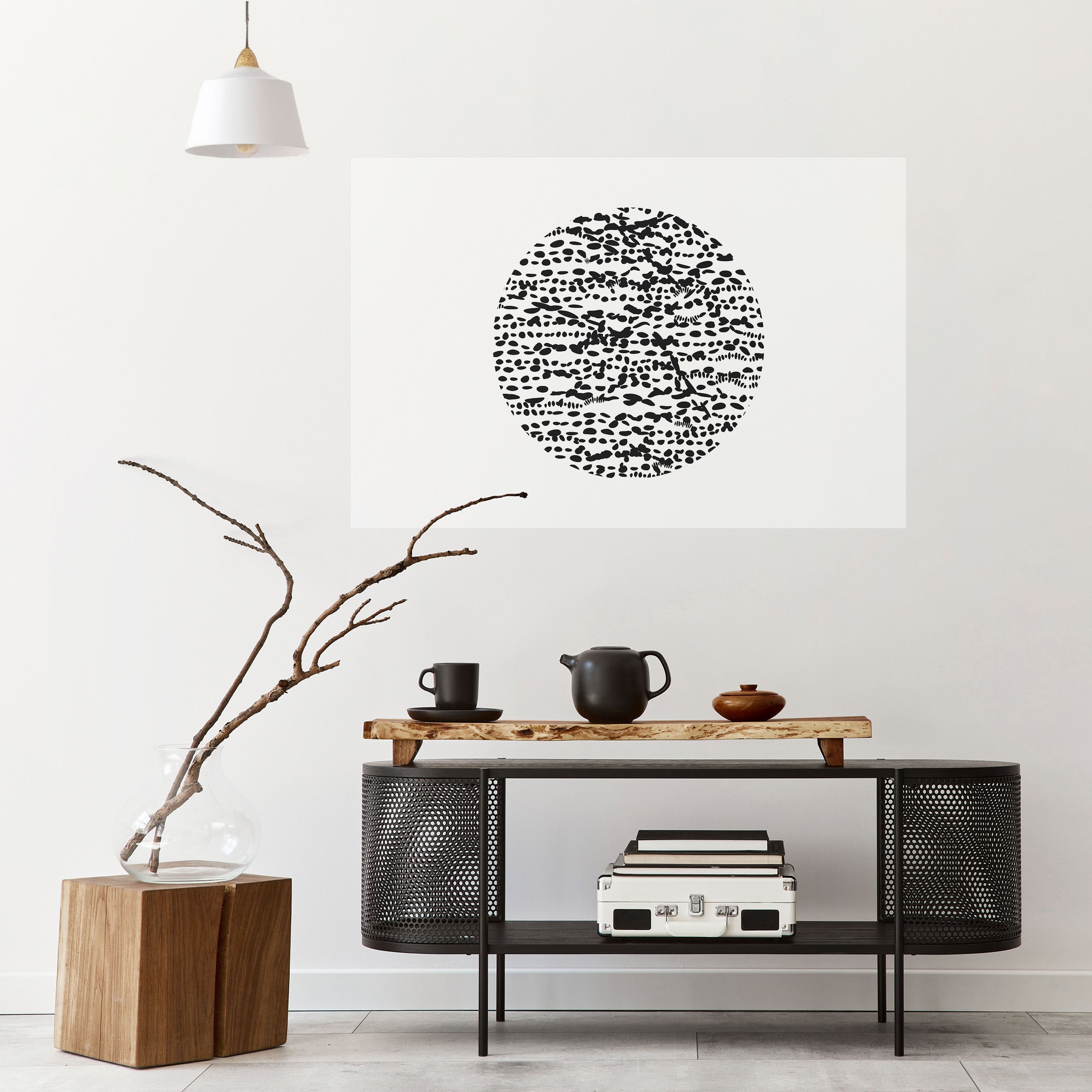 Affiche horizontale autocollante LUNAR LOOM