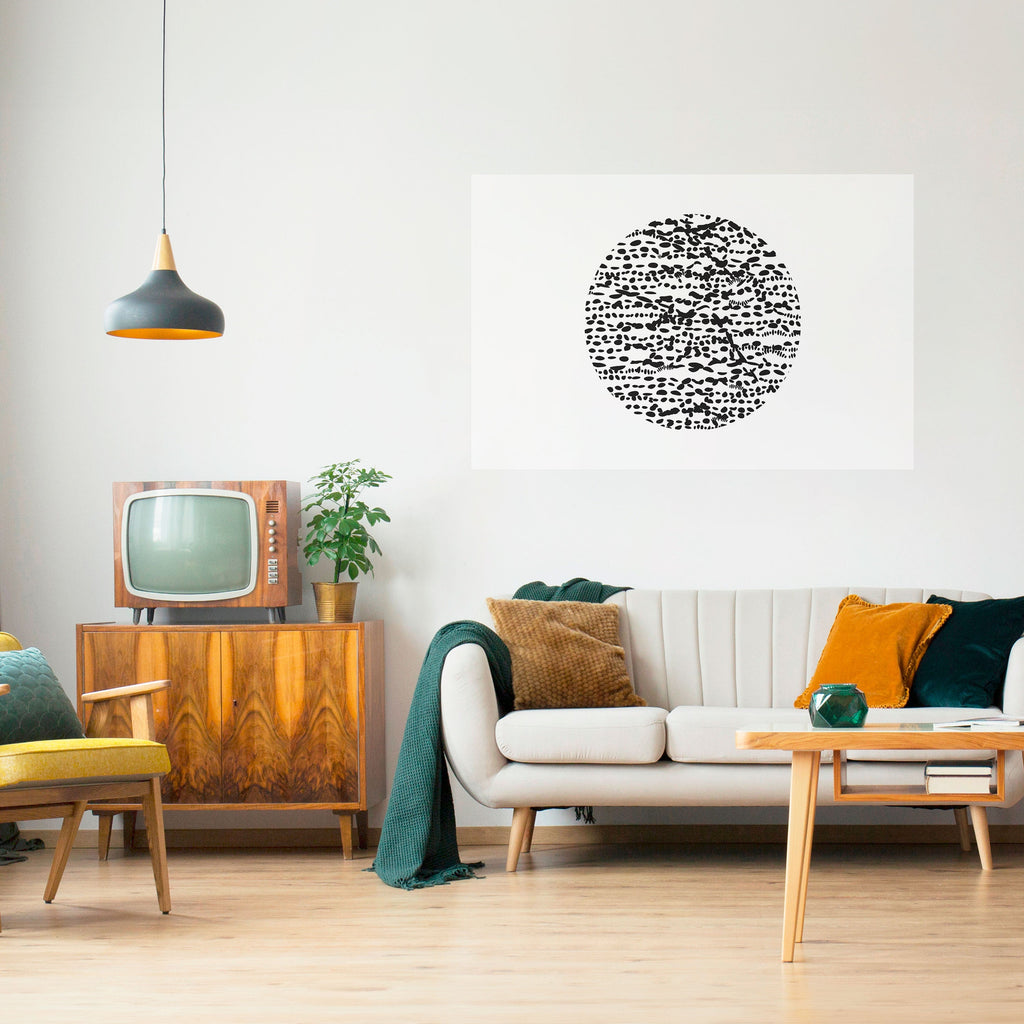 Affiche horizontale autocollante LUNAR LOOM