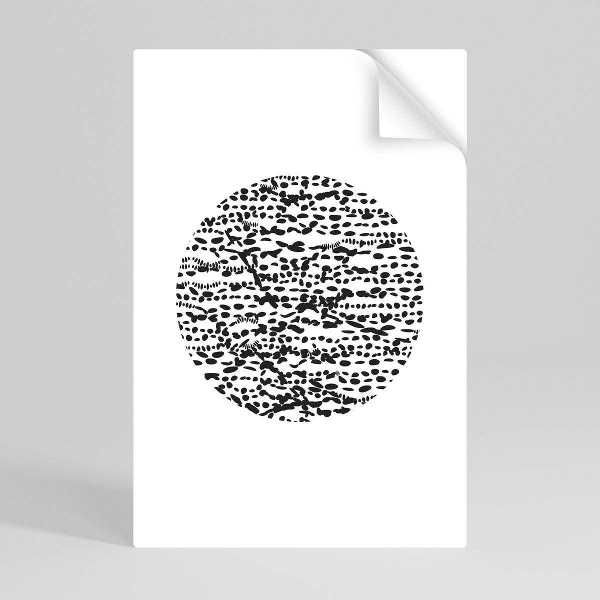 LUNAR LOOM Peel and Stick Vertical Poster
