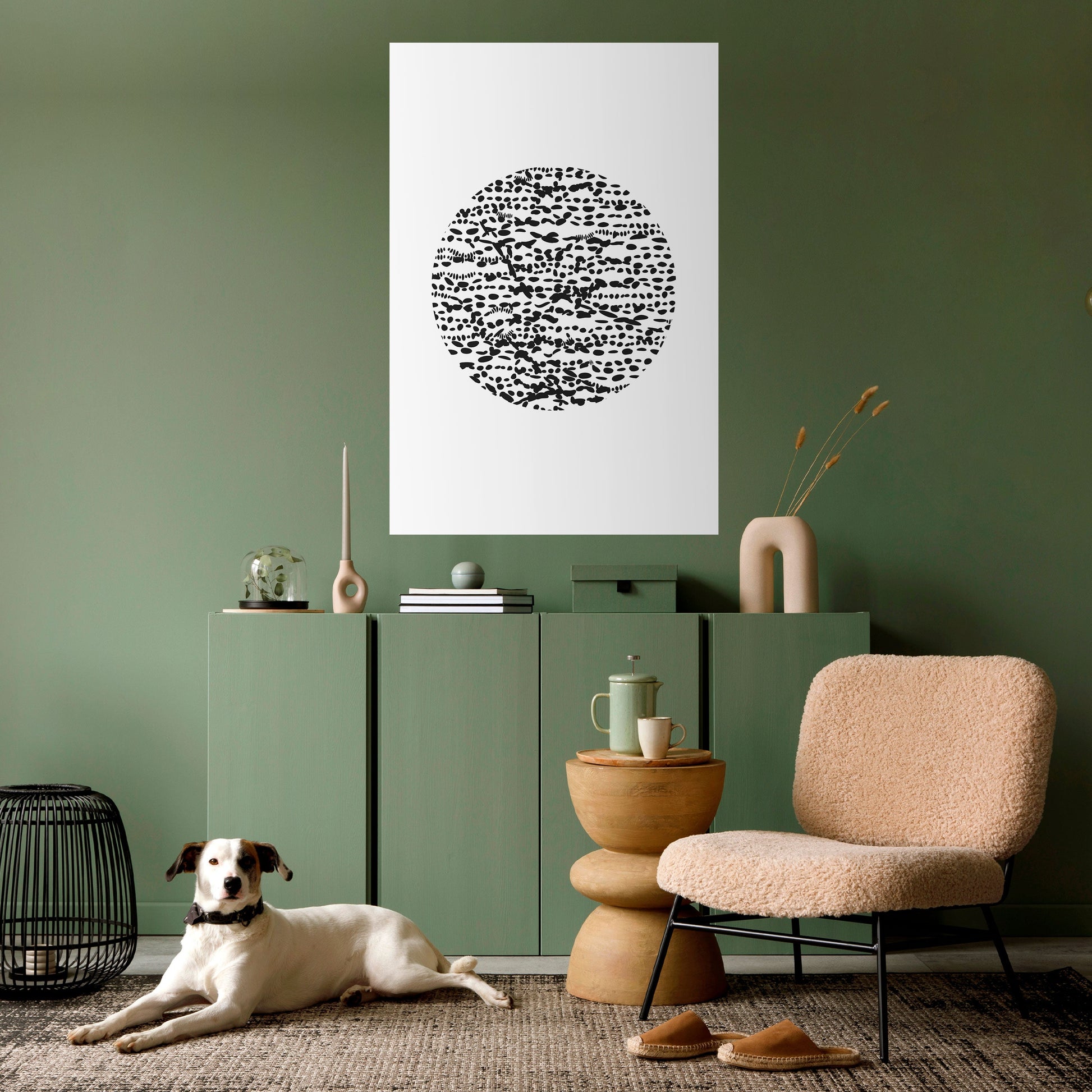 Affiche verticale autocollante LUNAR LOOM