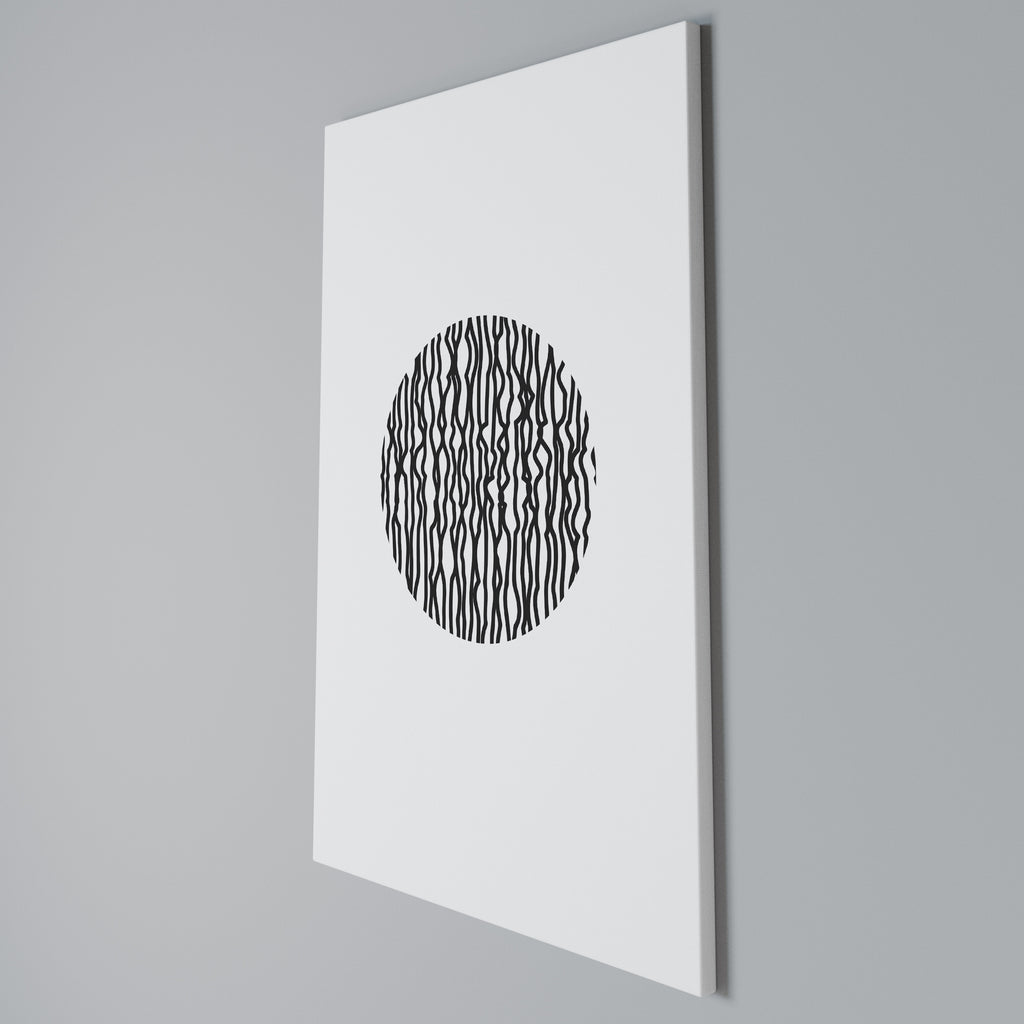 LUNA LINES Vertical Canvas Print