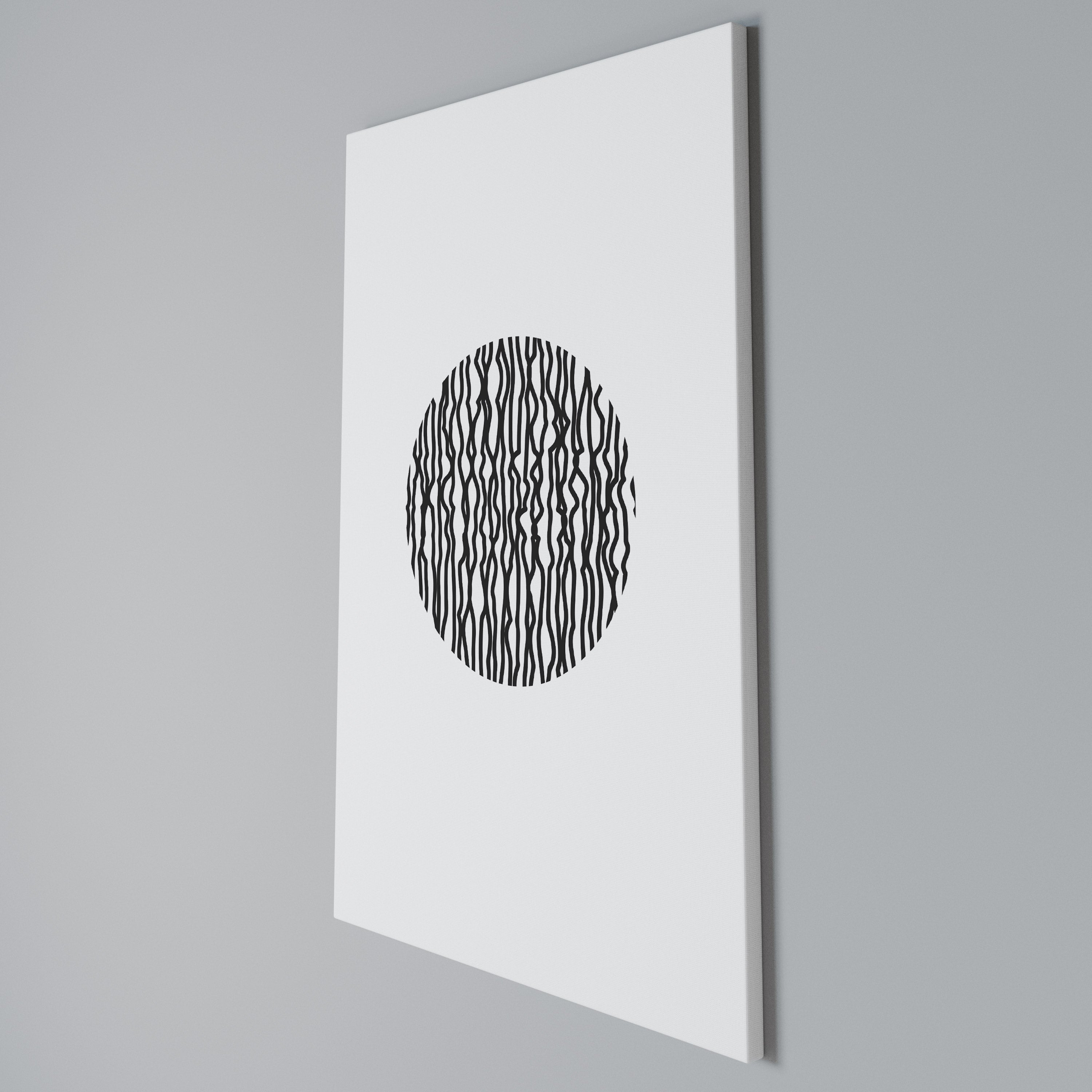LUNA LINES Vertical Canvas Print