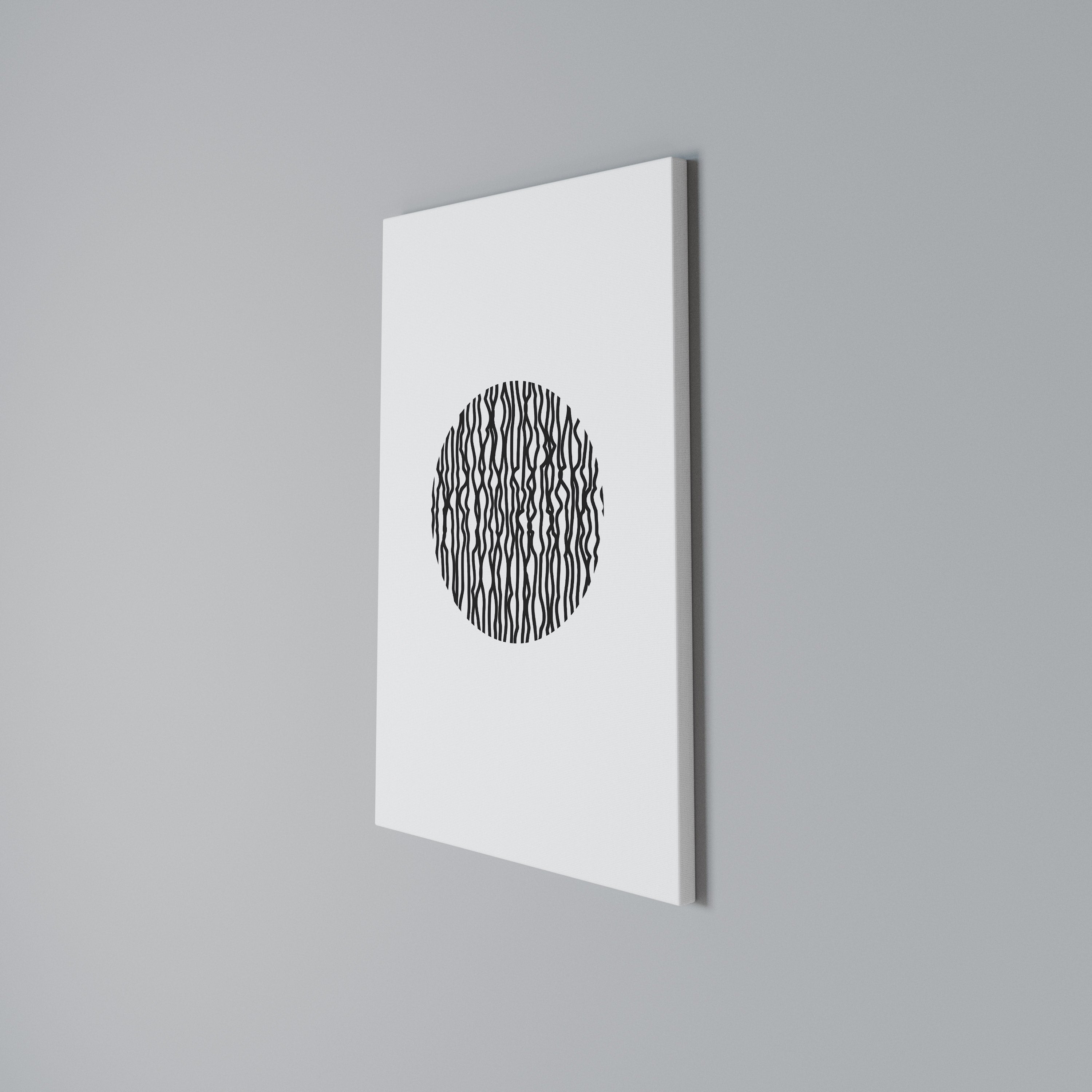 LUNA LINES Vertical Canvas Print