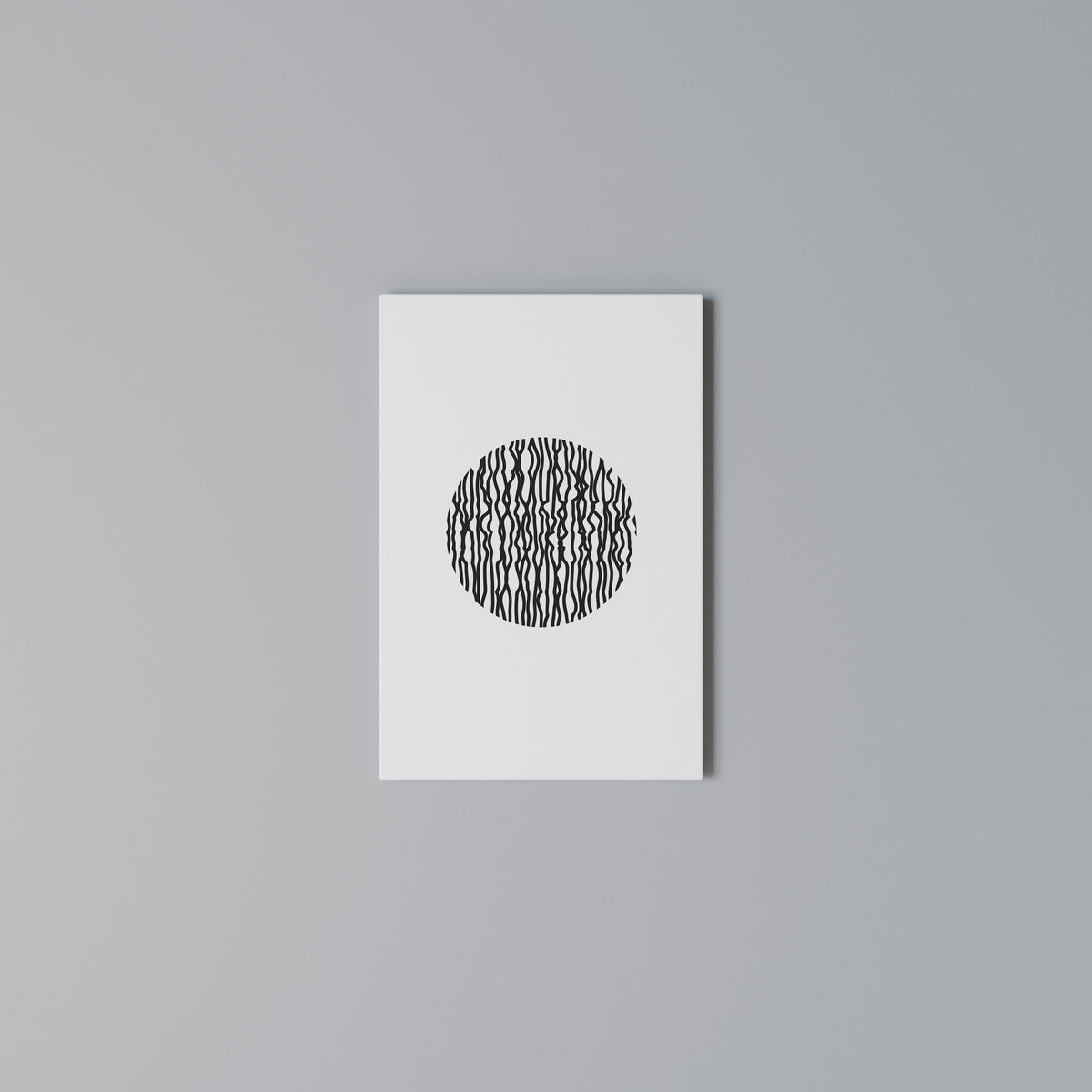 LUNA LINES Vertical Canvas Print