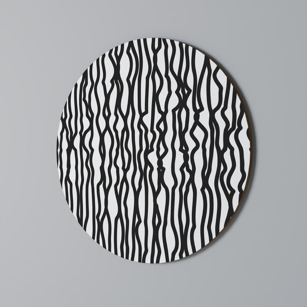 LUNA LINES Round Wall Art