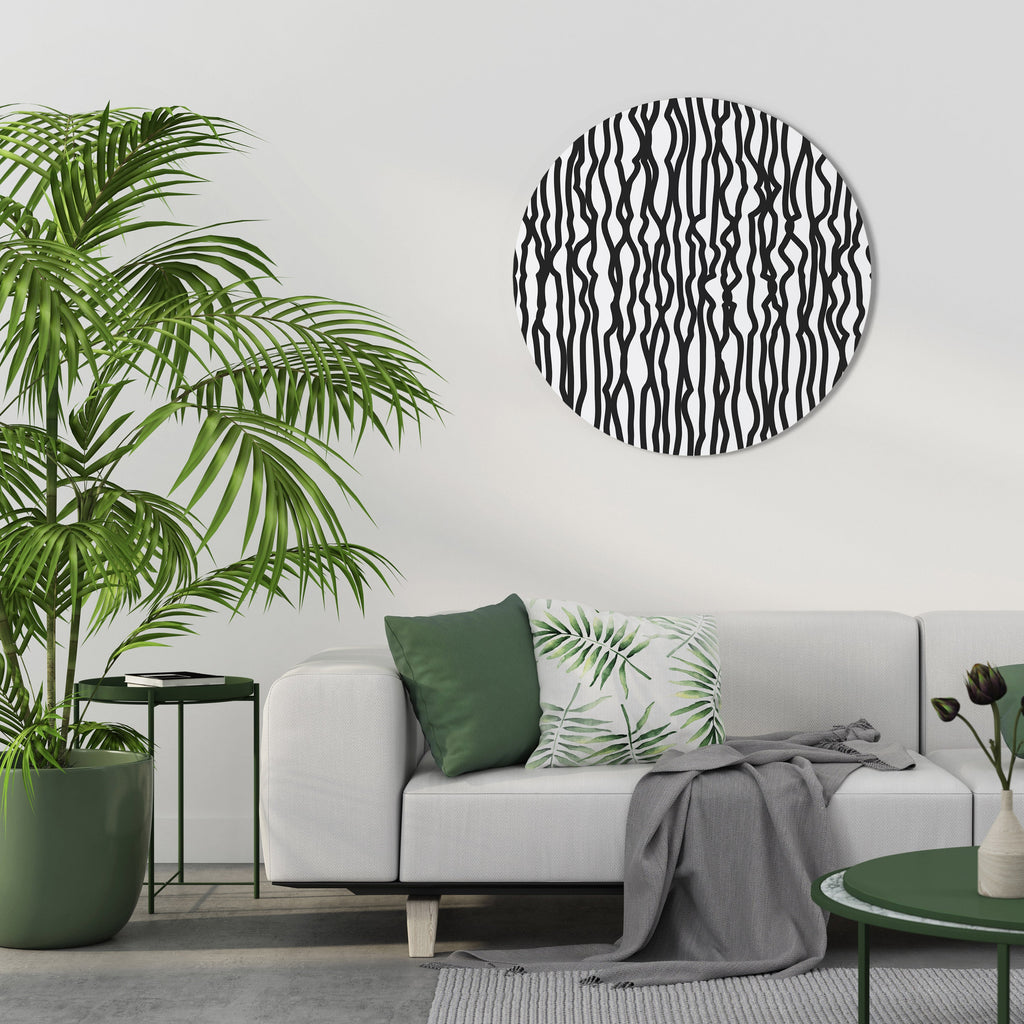 LUNA LINES Round Wall Art