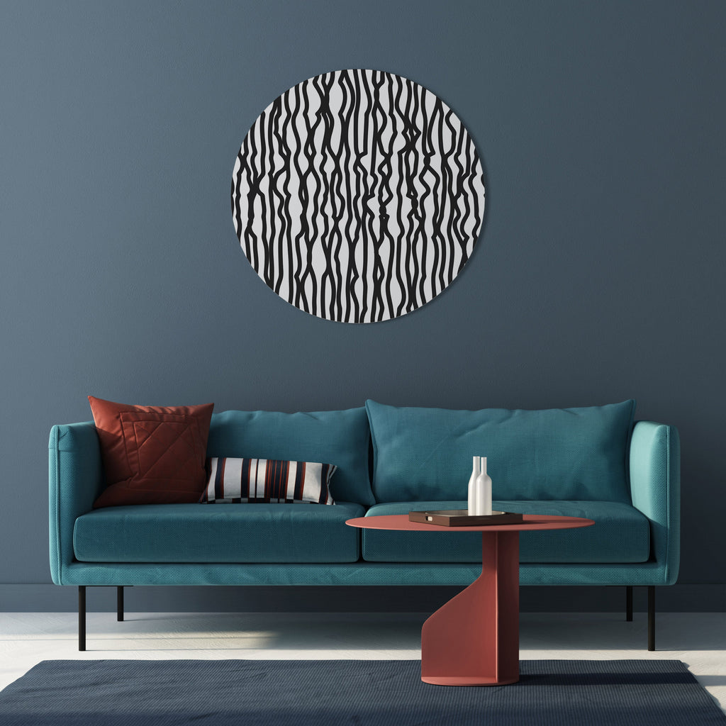 LUNA LINES Round Wall Art
