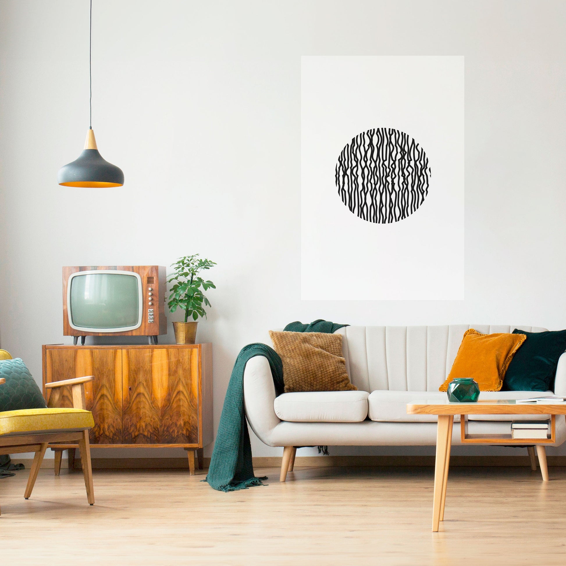 Affiche verticale autocollante LUNA LINES