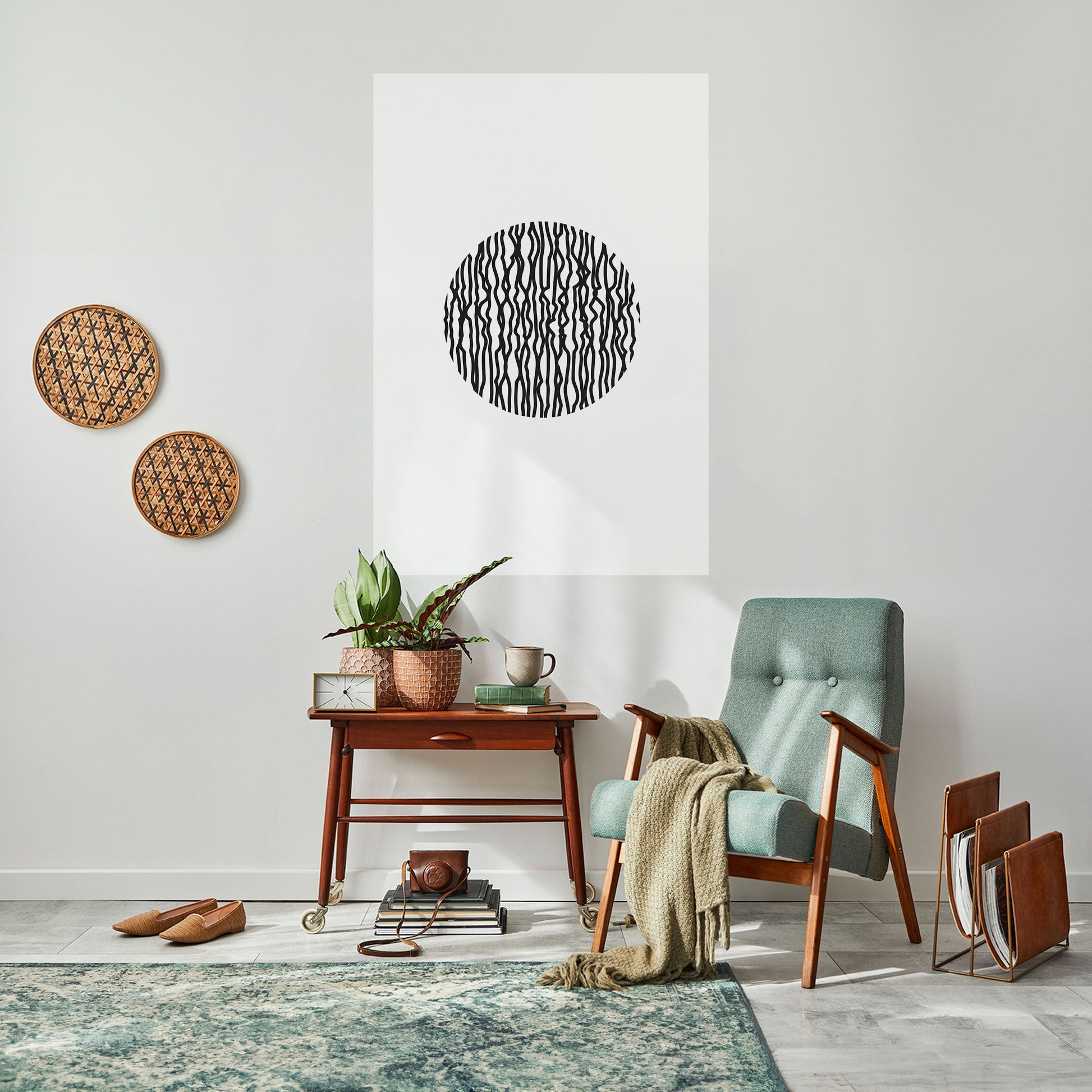 Affiche verticale autocollante LUNA LINES