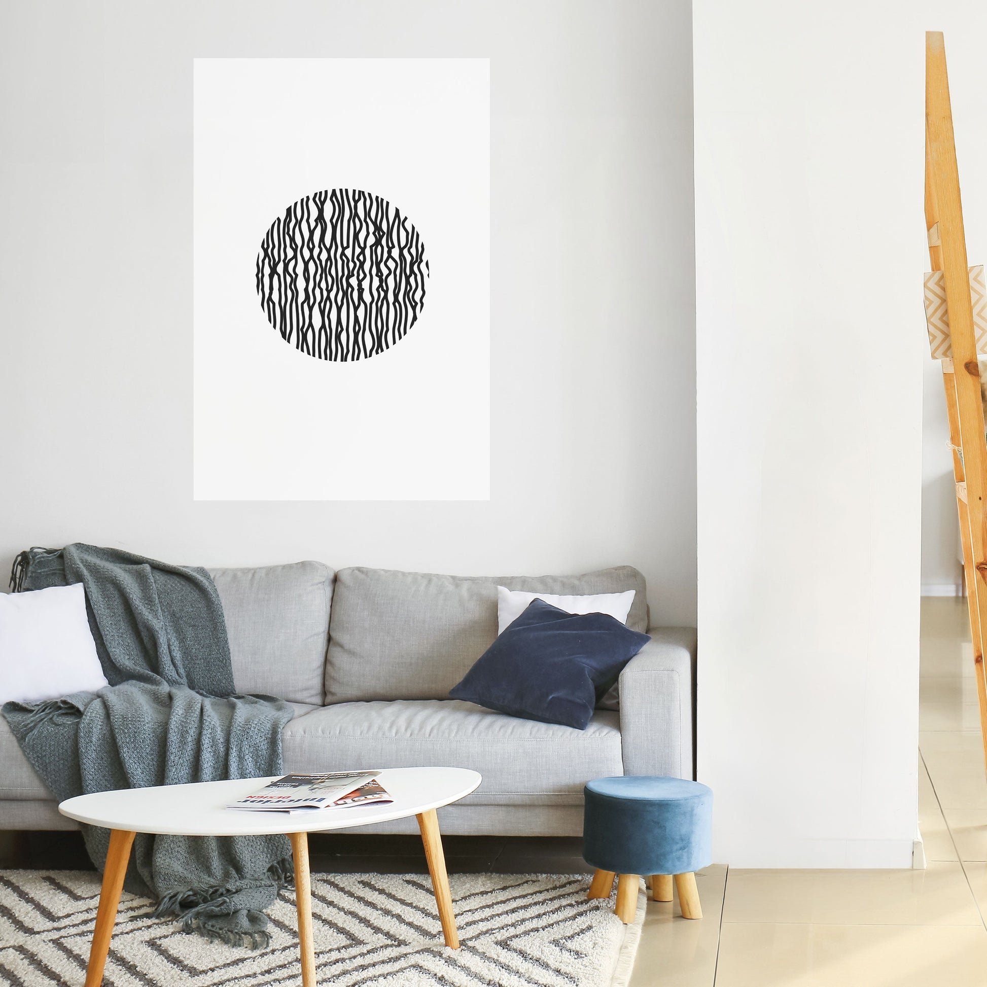 Affiche verticale autocollante LUNA LINES