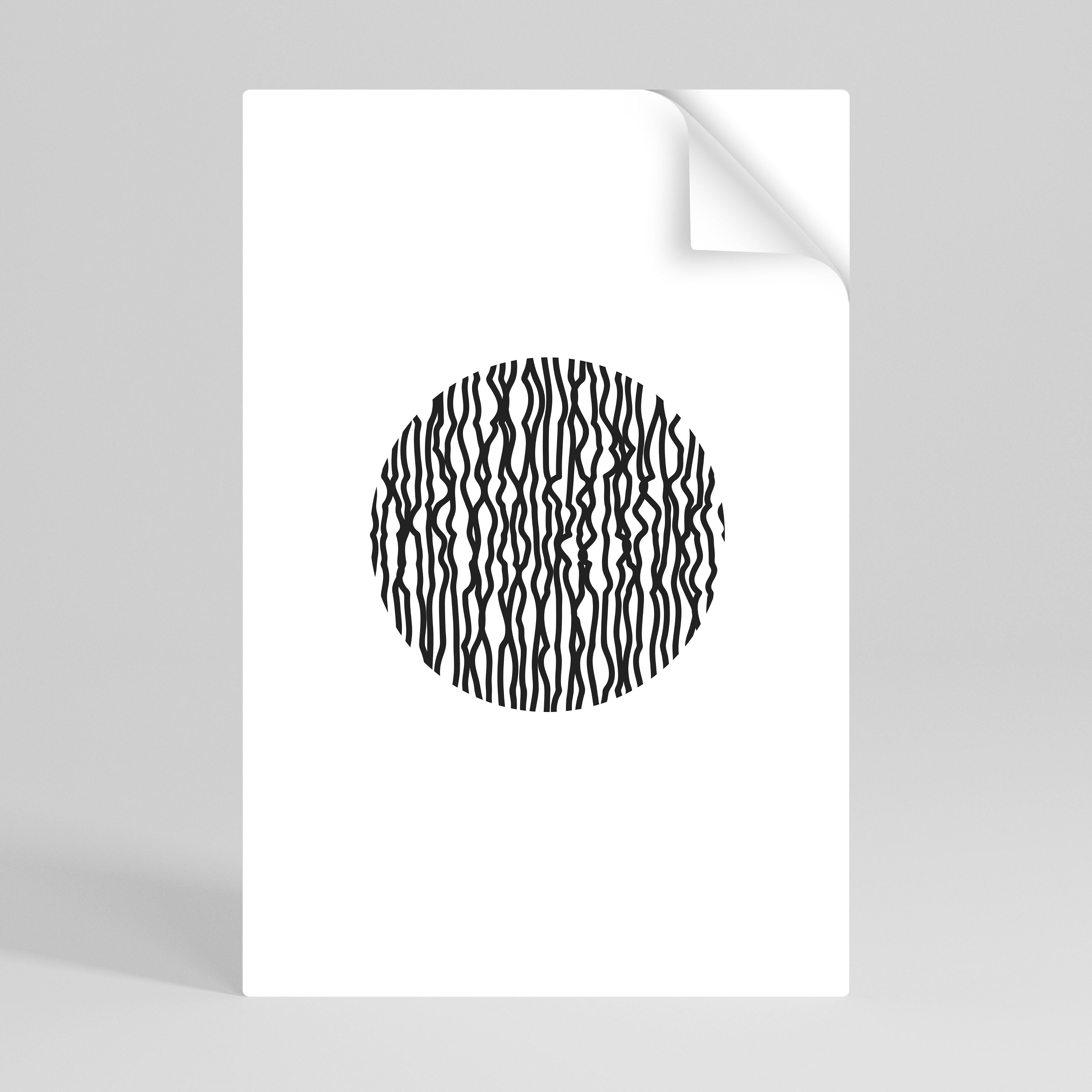 Affiche verticale autocollante LUNA LINES