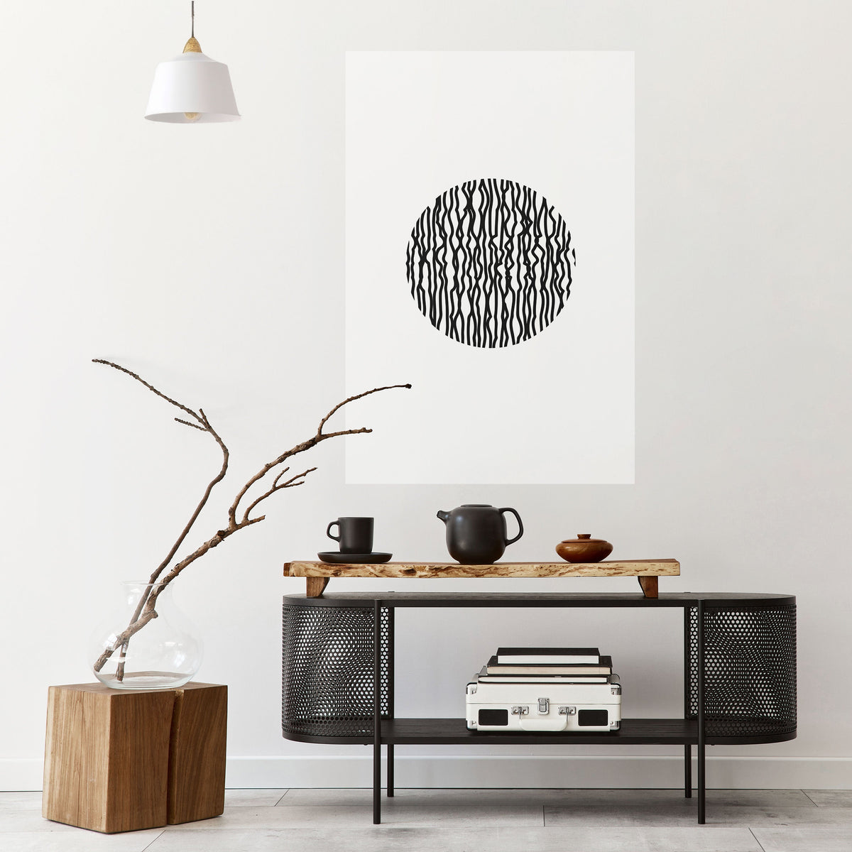 Affiche verticale autocollante LUNA LINES