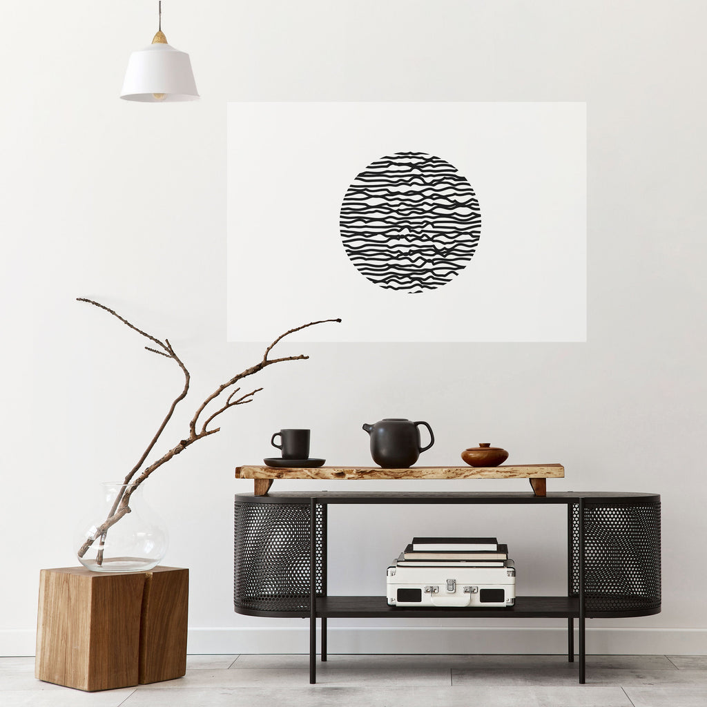 Affiche horizontale autocollante LUNA LINES