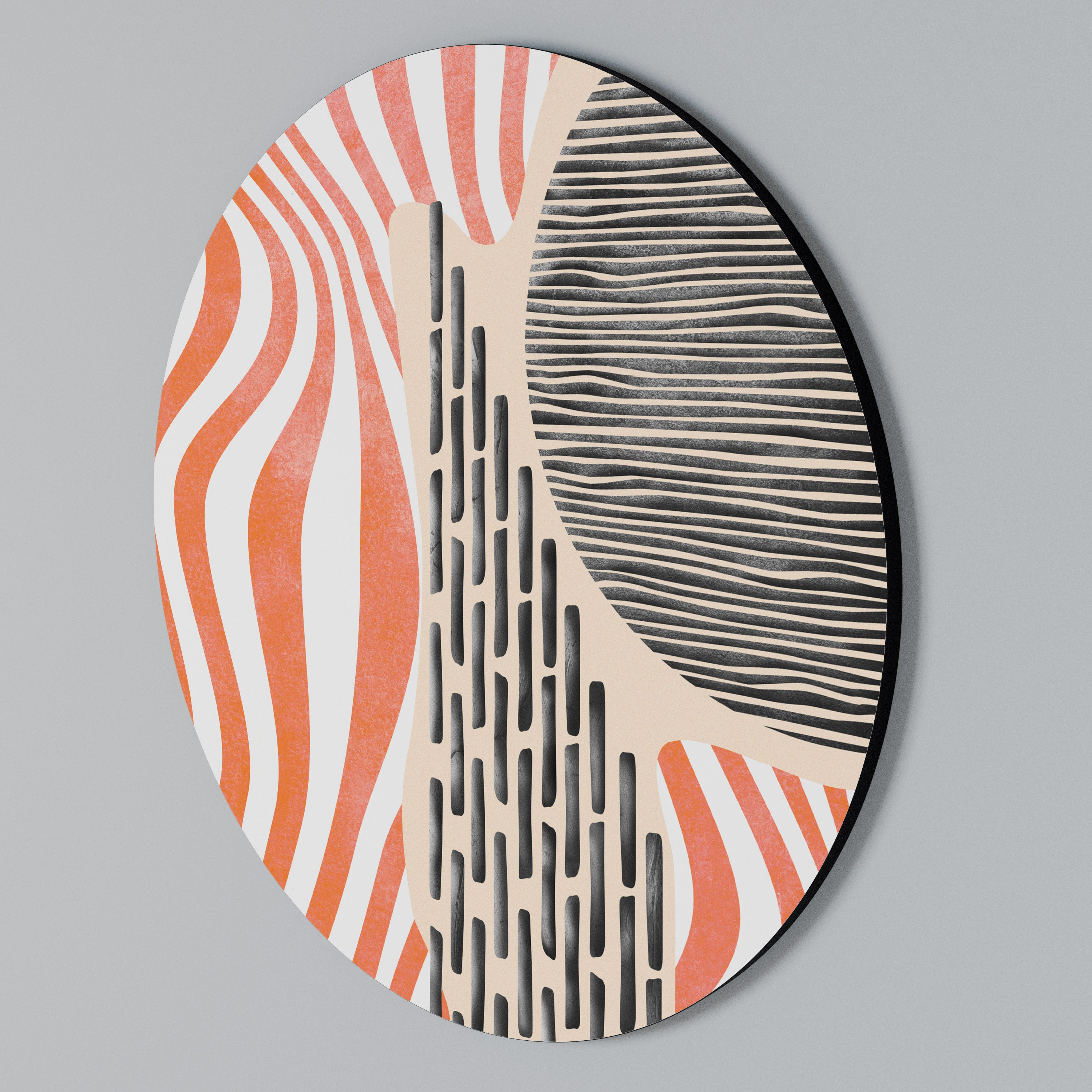 SUBLIME SYNTHESIS Round Wall Art
