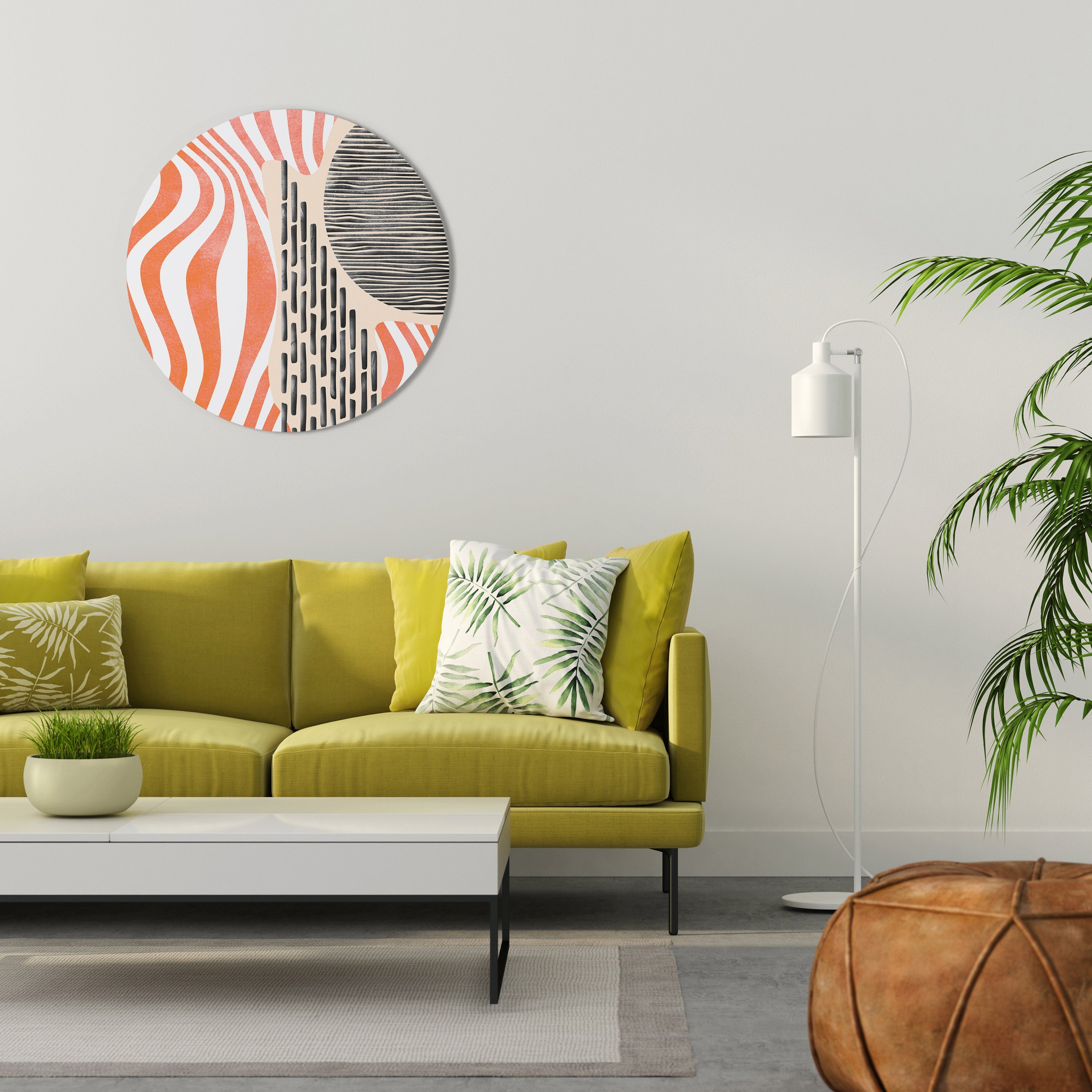 SUBLIME SYNTHESIS Art mural rond