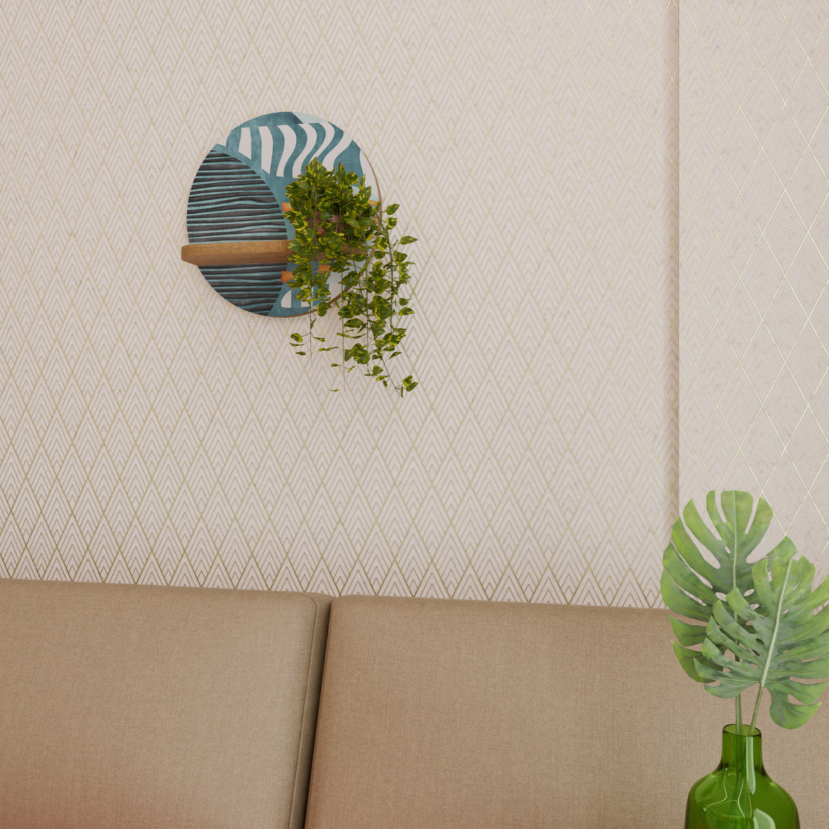 SHROUDED SHAPES Art Shelf