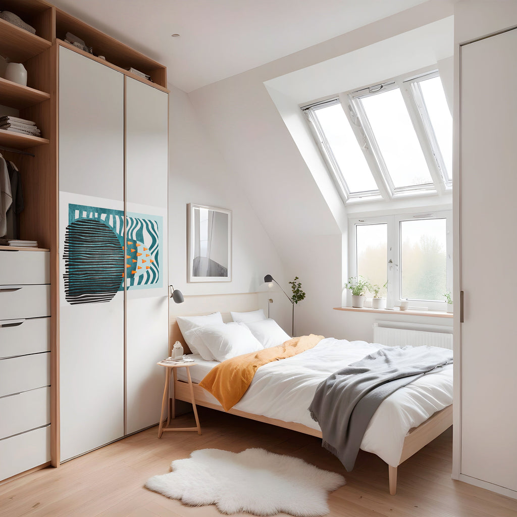 Affiche horizontale autocollante « FORMES ENVELOPPÉES »