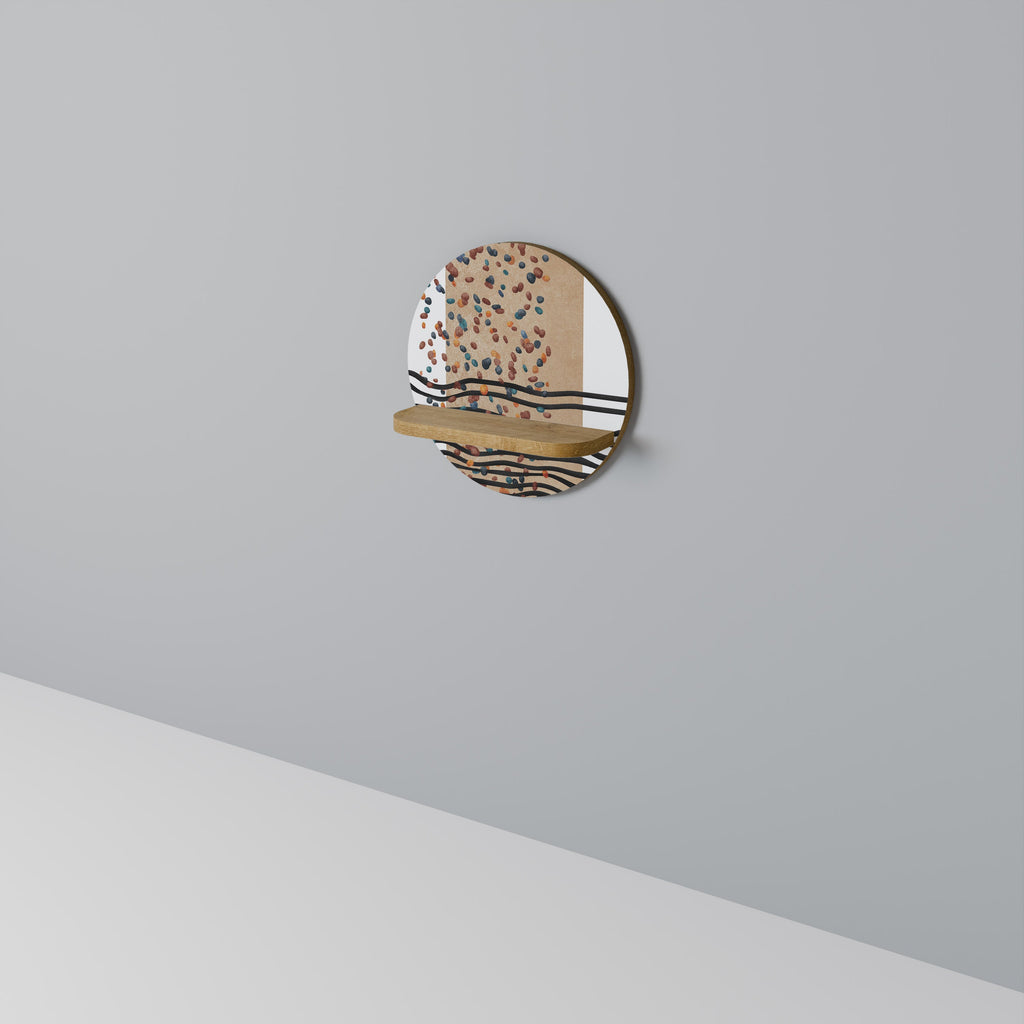 Étagère ronde IMAGINARY RAIN effet chêne