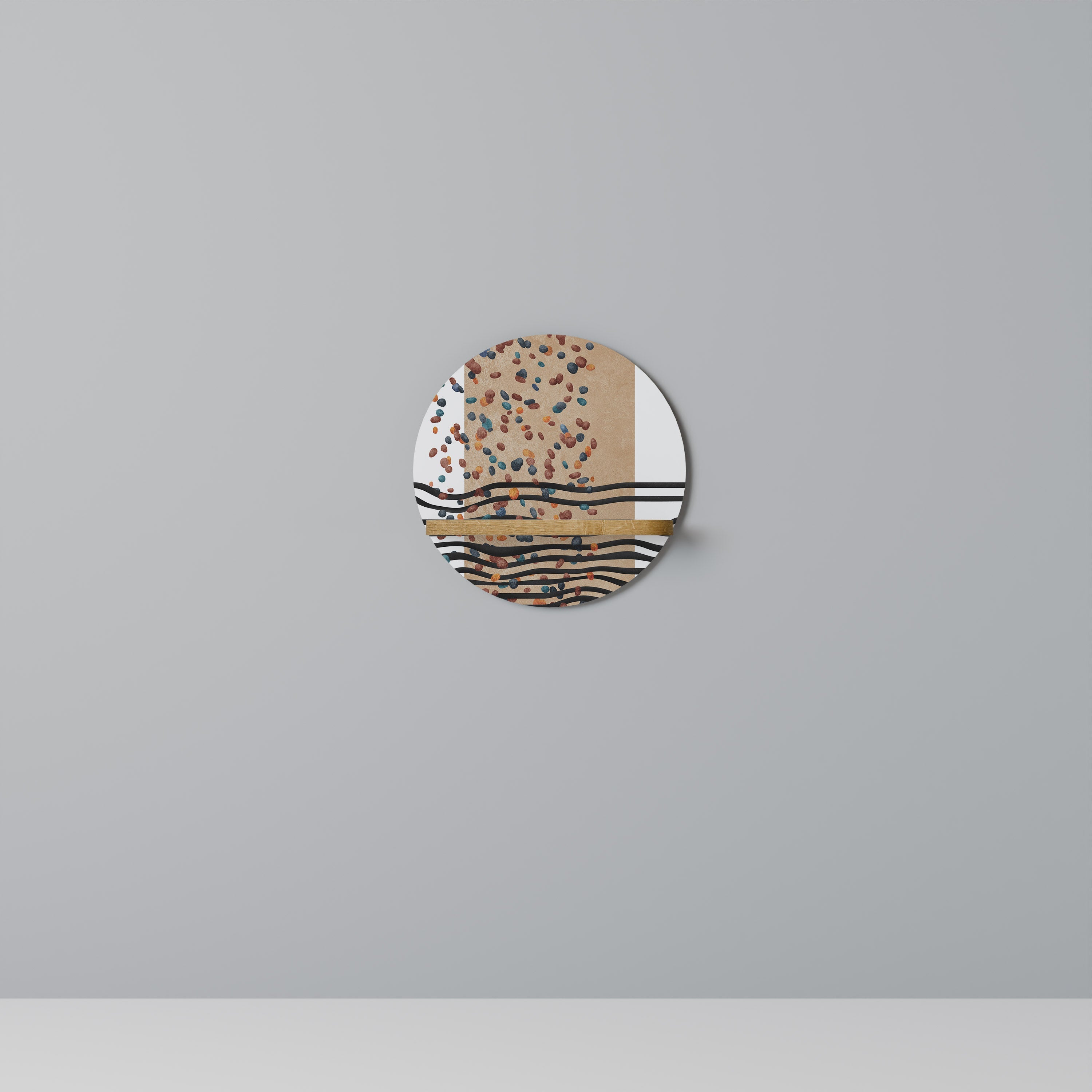 Étagère ronde IMAGINARY RAIN effet chêne