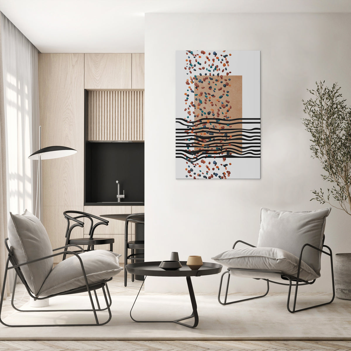 IMAGINARY RAIN Vertical Canvas Print