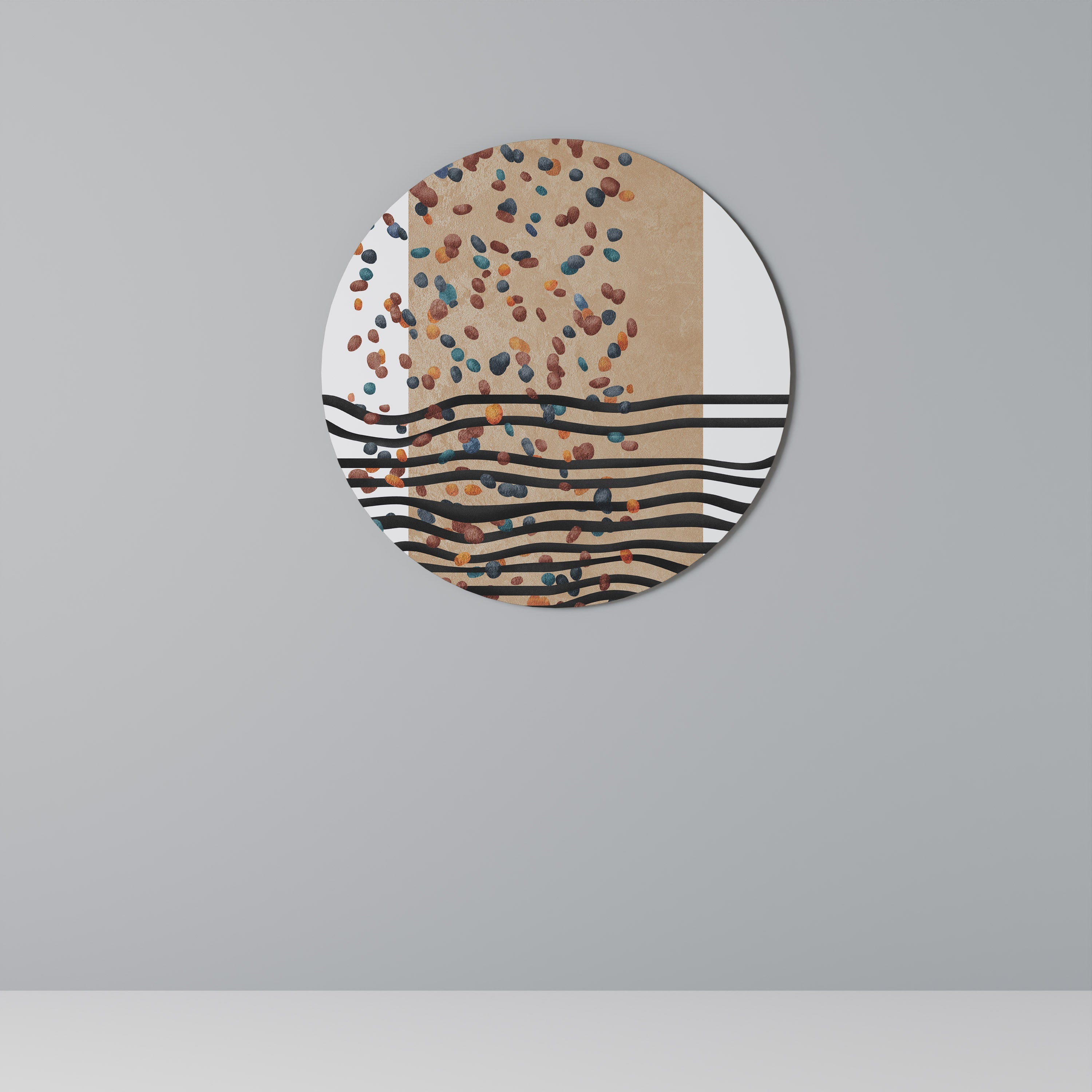 Art mural rond PLUIE IMAGINAIRE