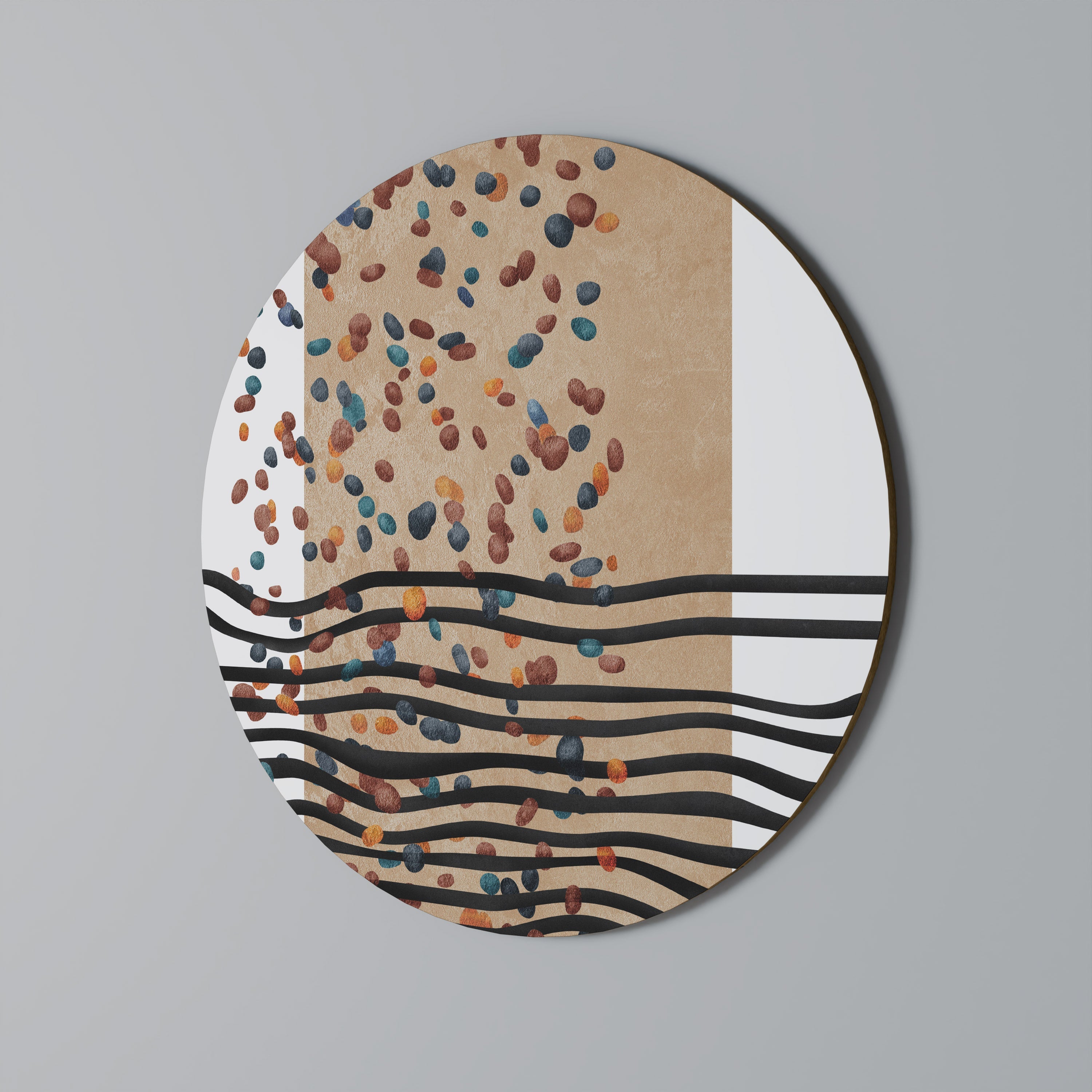 Art mural rond PLUIE IMAGINAIRE