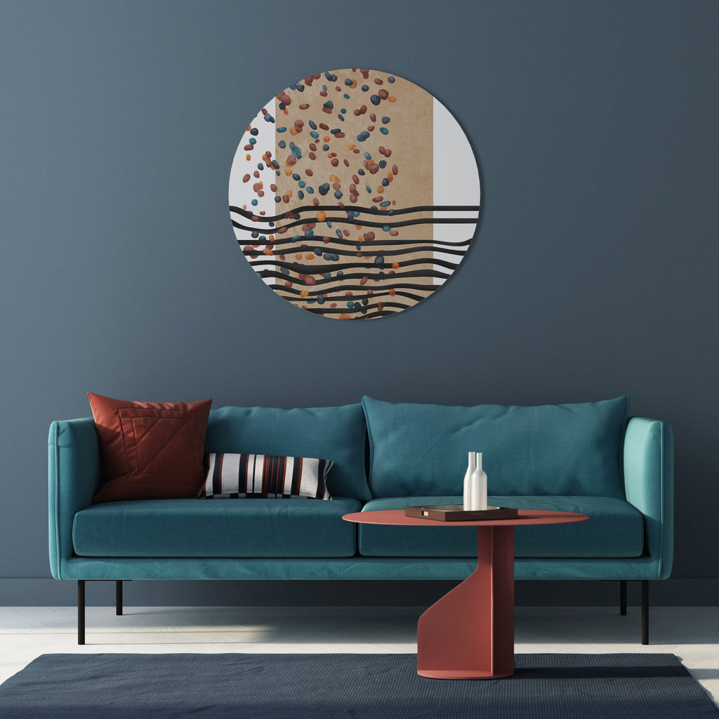 IMAGINARY RAIN Round Wall Art