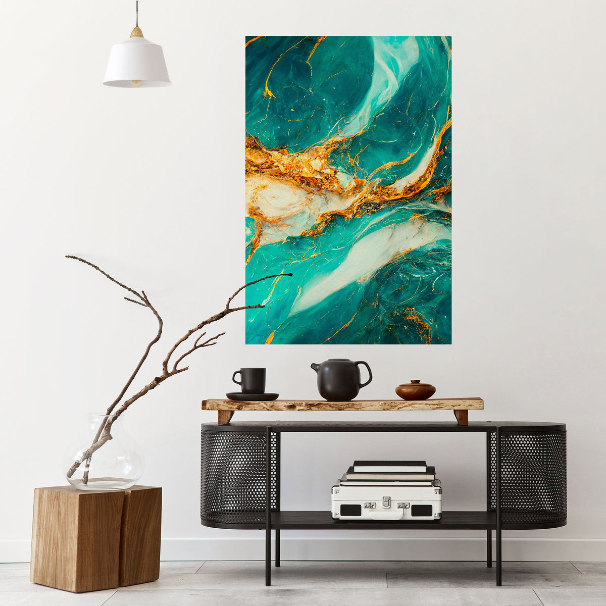Affiche verticale autocollante « GILDED WHISPERS »