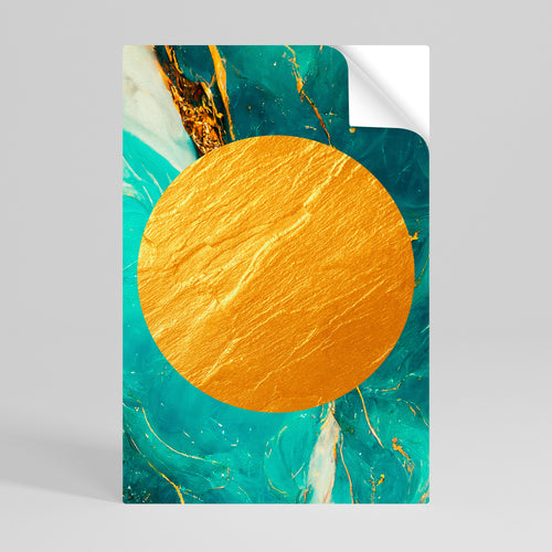 ETHEREAL AZURE Peel and Stick Vertical Poster