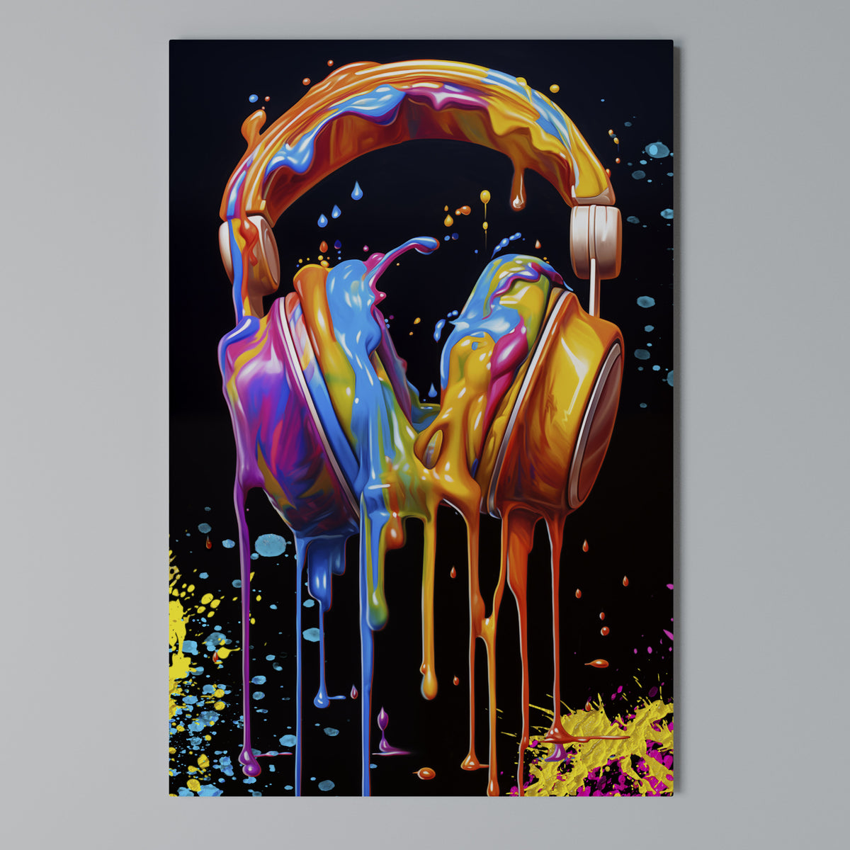 MUSIC IS MY EXTASY Vertical Canvas Print