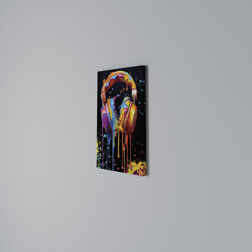 MUSIC IS MY EXTASY Vertical Canvas Print