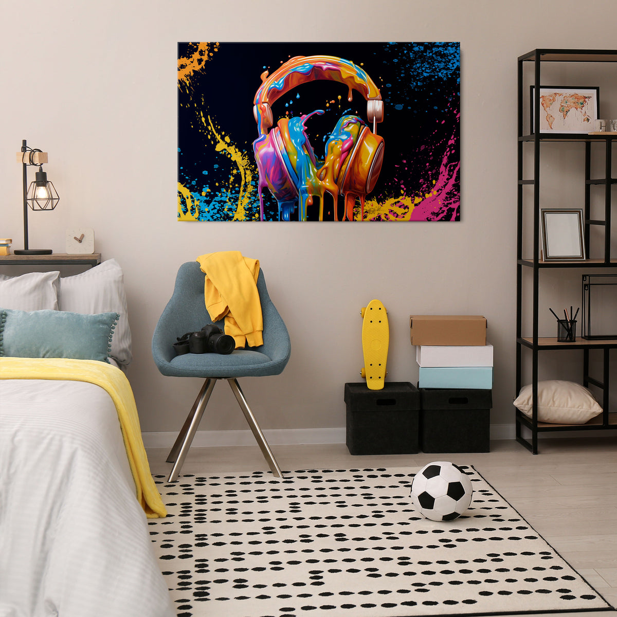 MUSIC IS MY EXTASY Horizontal Canvas Print