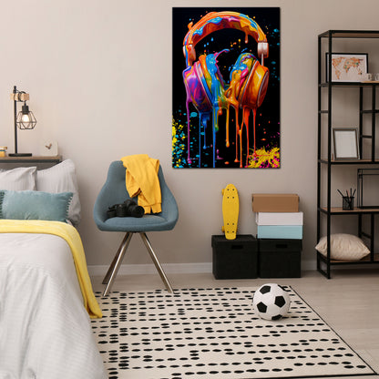 MUSIC IS MY EXTASY Vertical Canvas Print