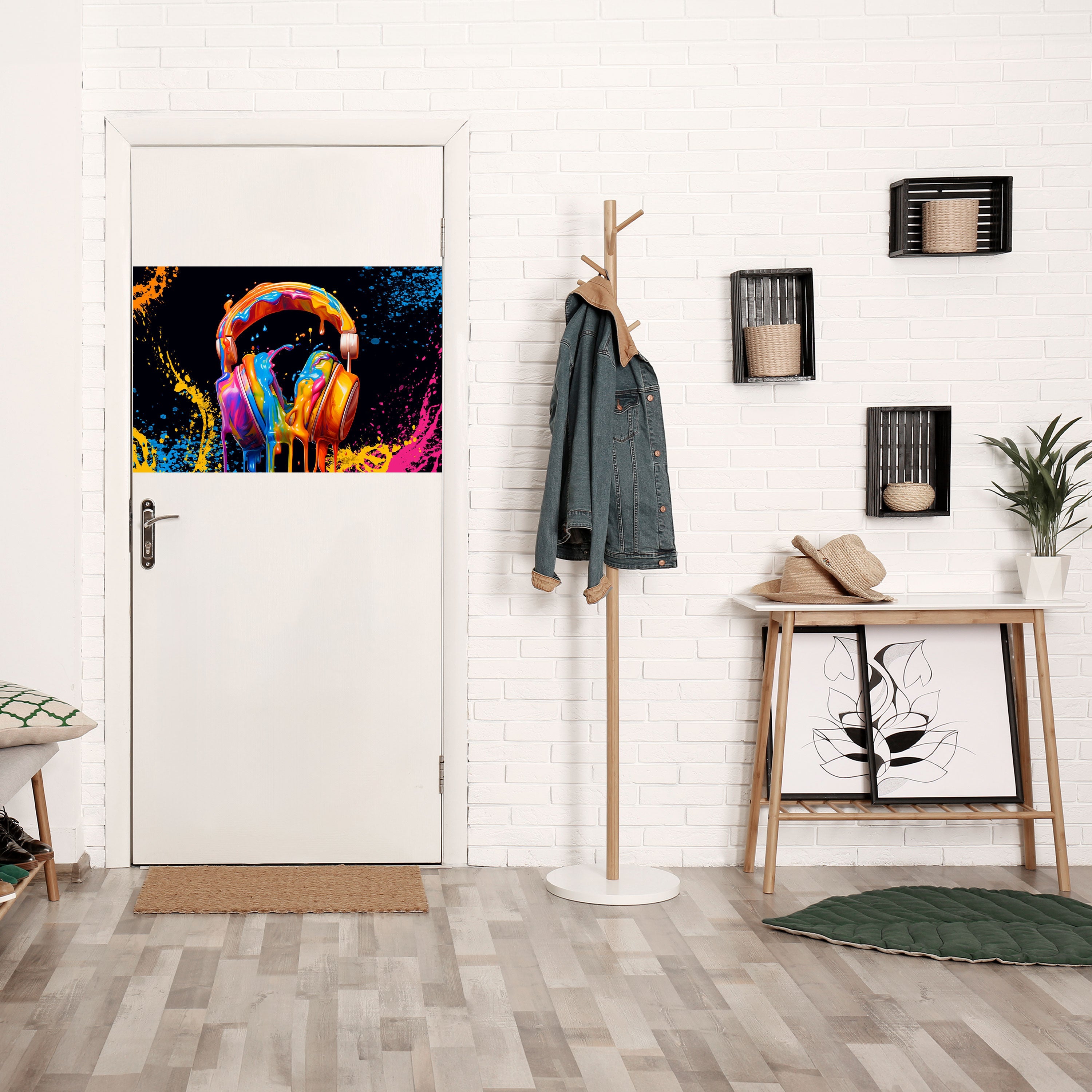 LA MUSIQUE EST MON EXTRAIT Affiche horizontale autocollante