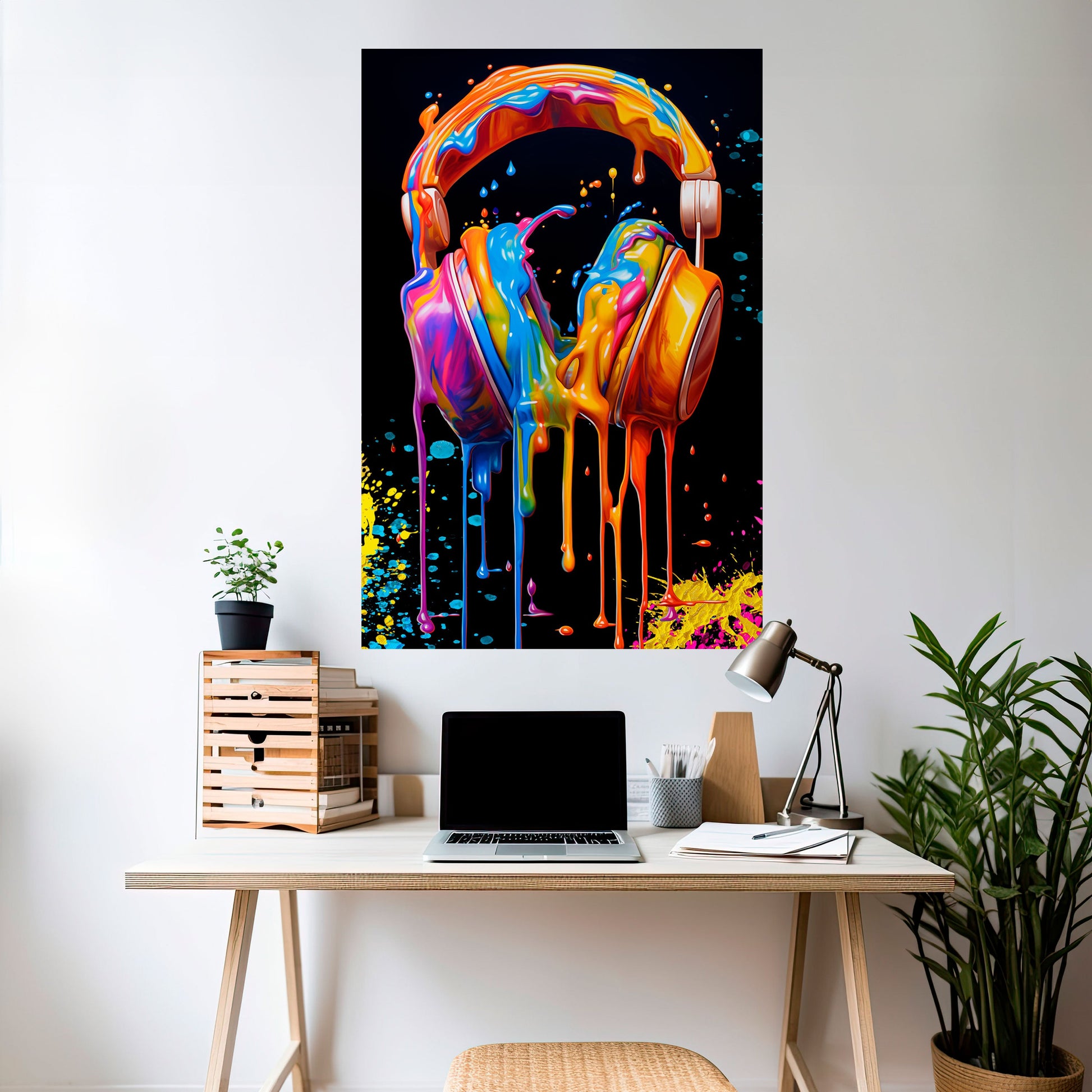 LA MUSIQUE EST MON EXTRAIT Affiche verticale autocollante