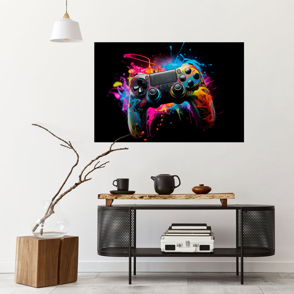 Affiche horizontale autocollante CYBERNETIC GAME