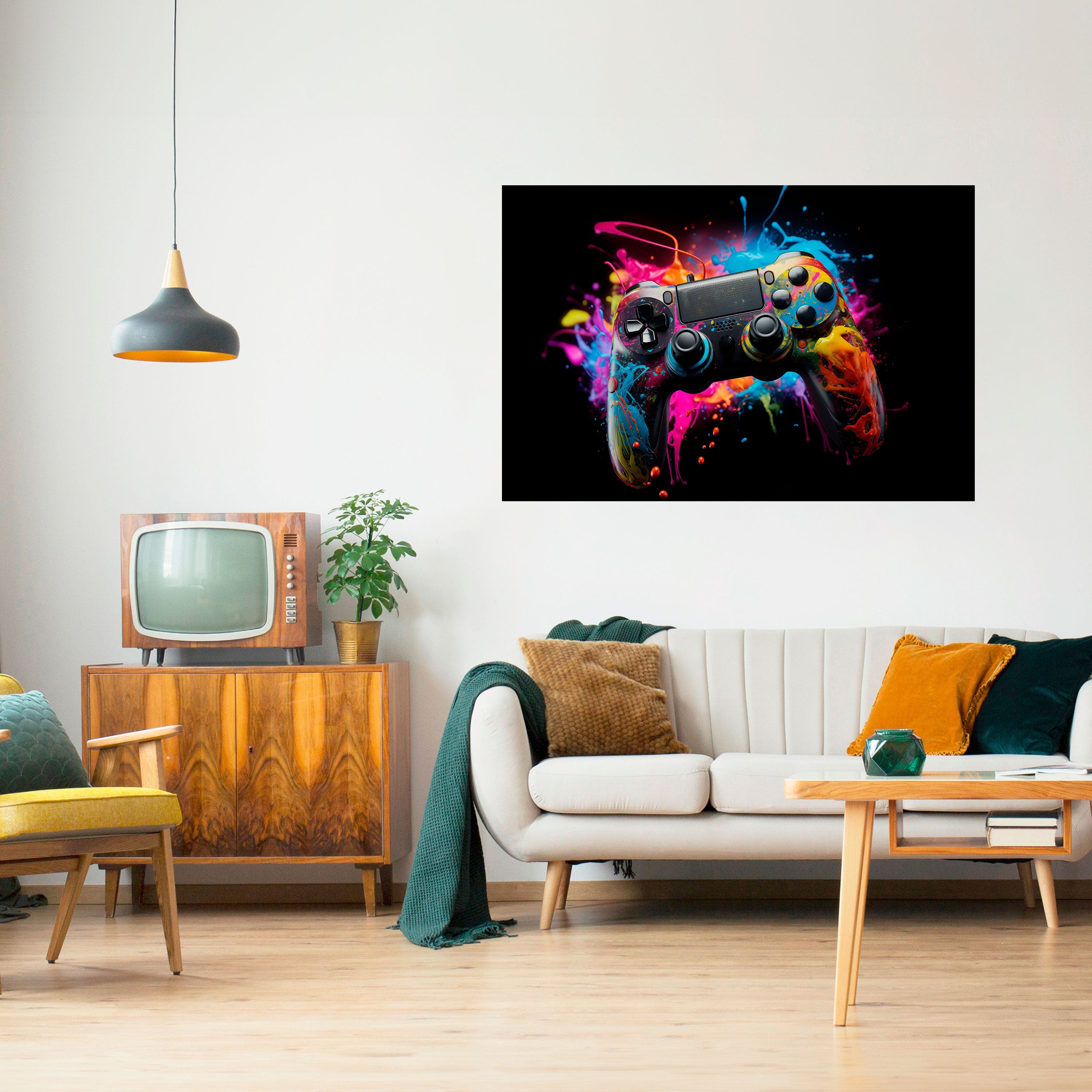 Affiche horizontale autocollante CYBERNETIC GAME