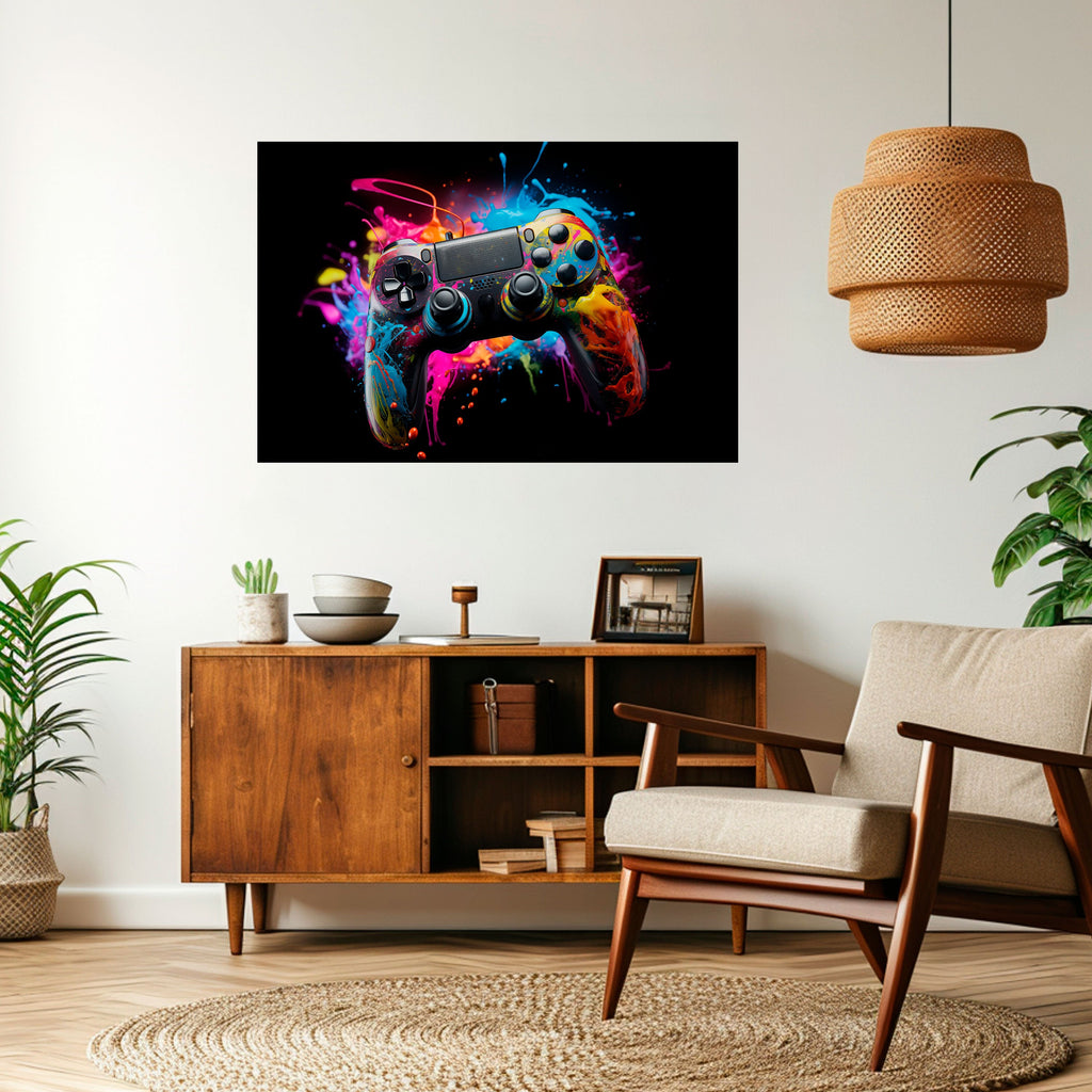 Affiche horizontale autocollante CYBERNETIC GAME