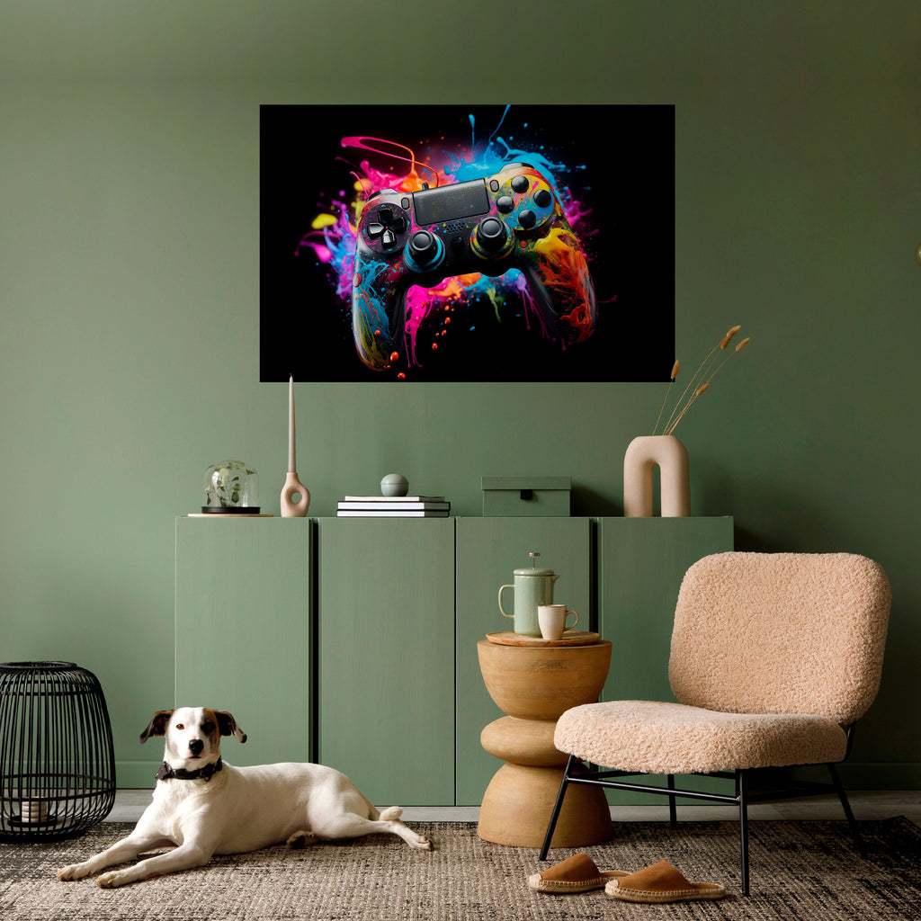 Affiche horizontale autocollante CYBERNETIC GAME