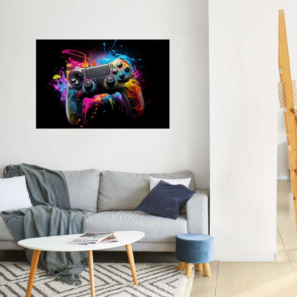 Affiche horizontale autocollante CYBERNETIC GAME